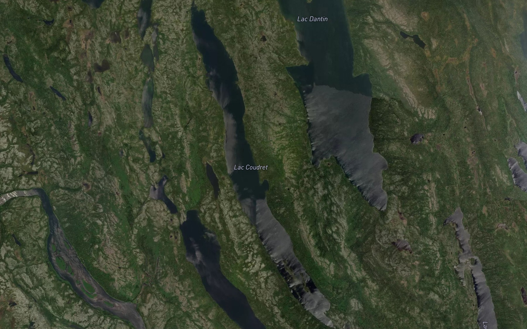 Satellite map of the Lac Coudret