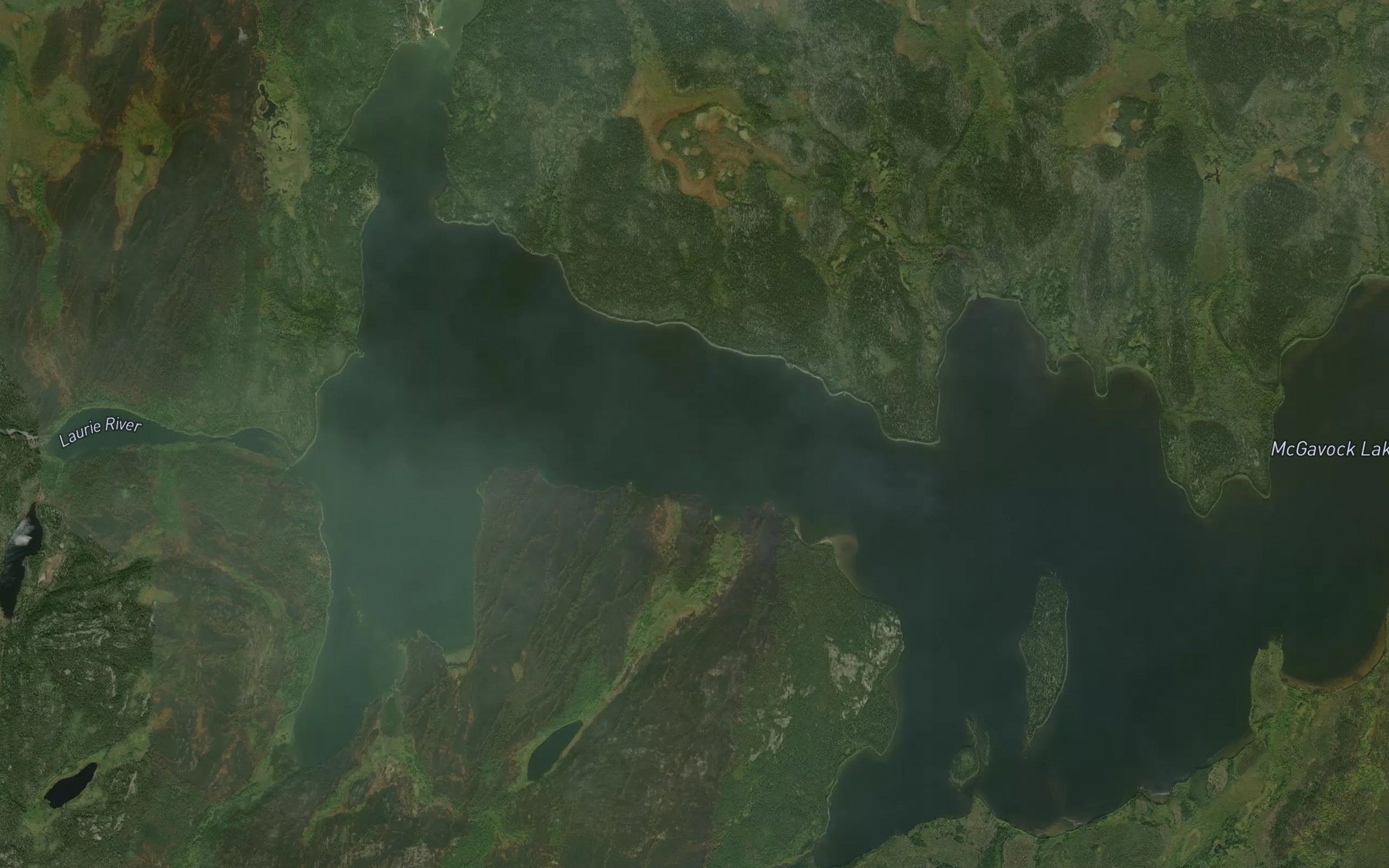 Satellite map of the Opapamapeewin Narrows
