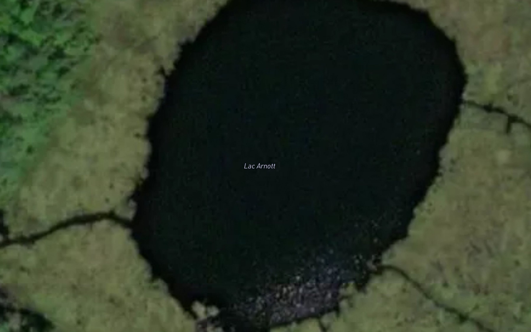 Satellite map of the Lac Arnott