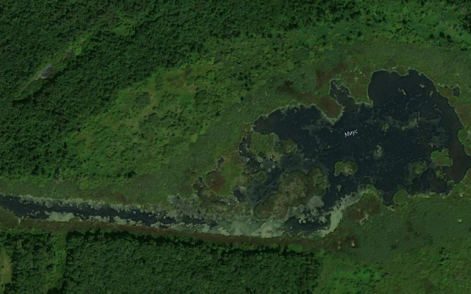 Satellite map of the Ozero Mius