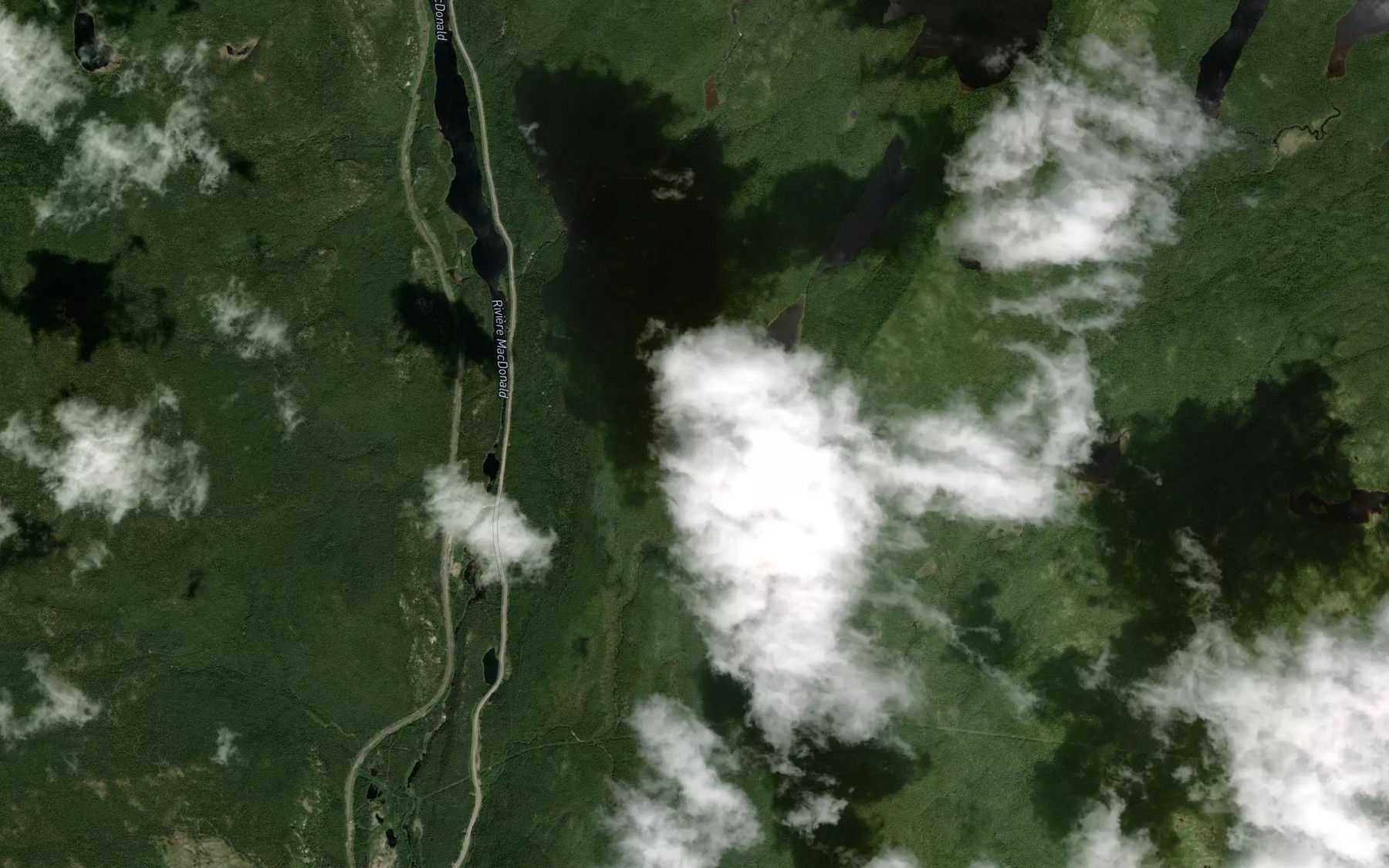 Satellite map of the Lac Magesse