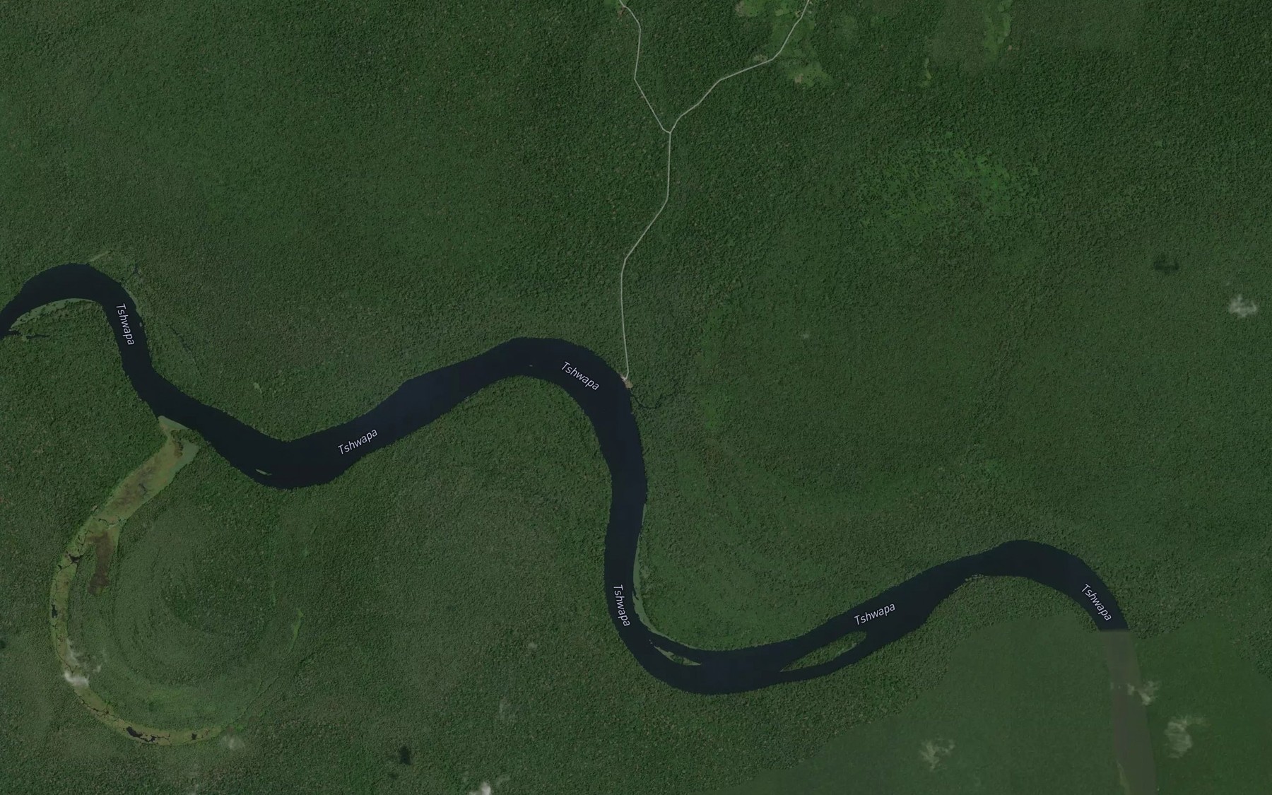Satellite map of the Lua
