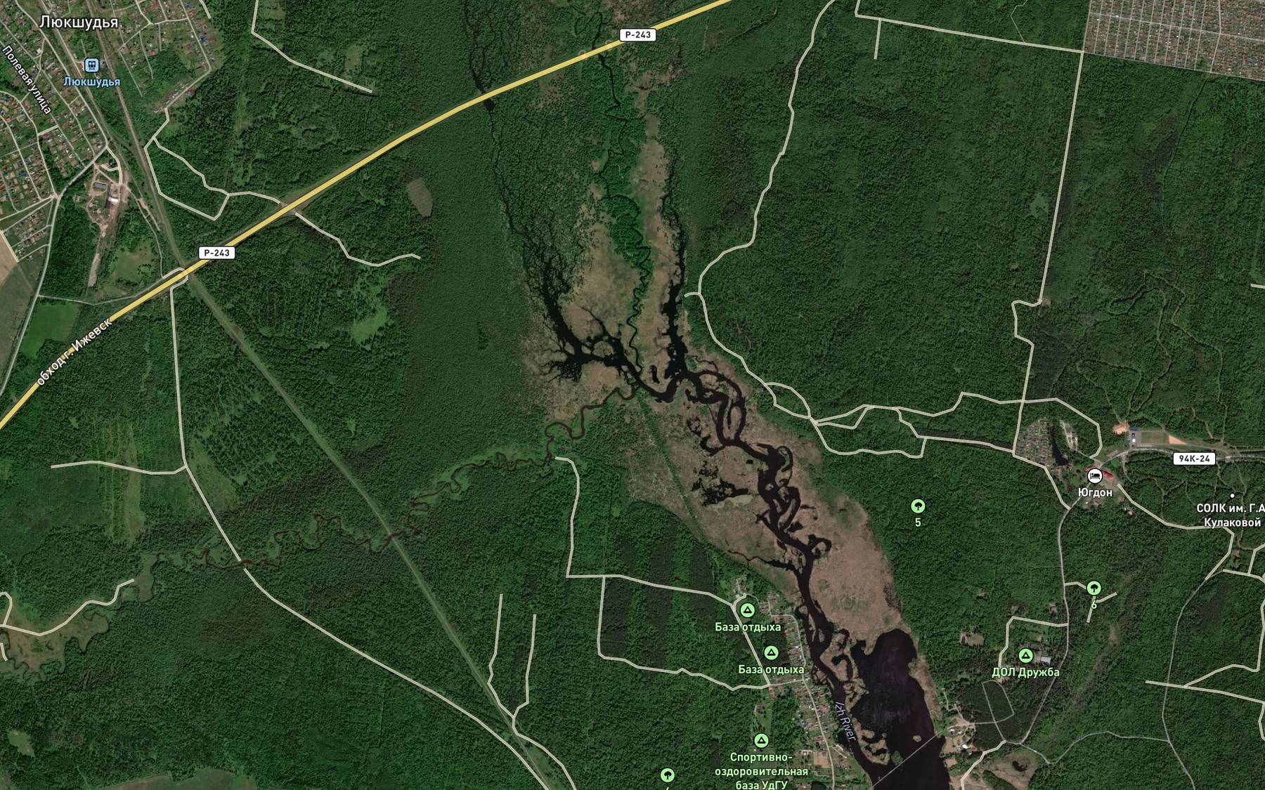 Satellite map of the Lyuk