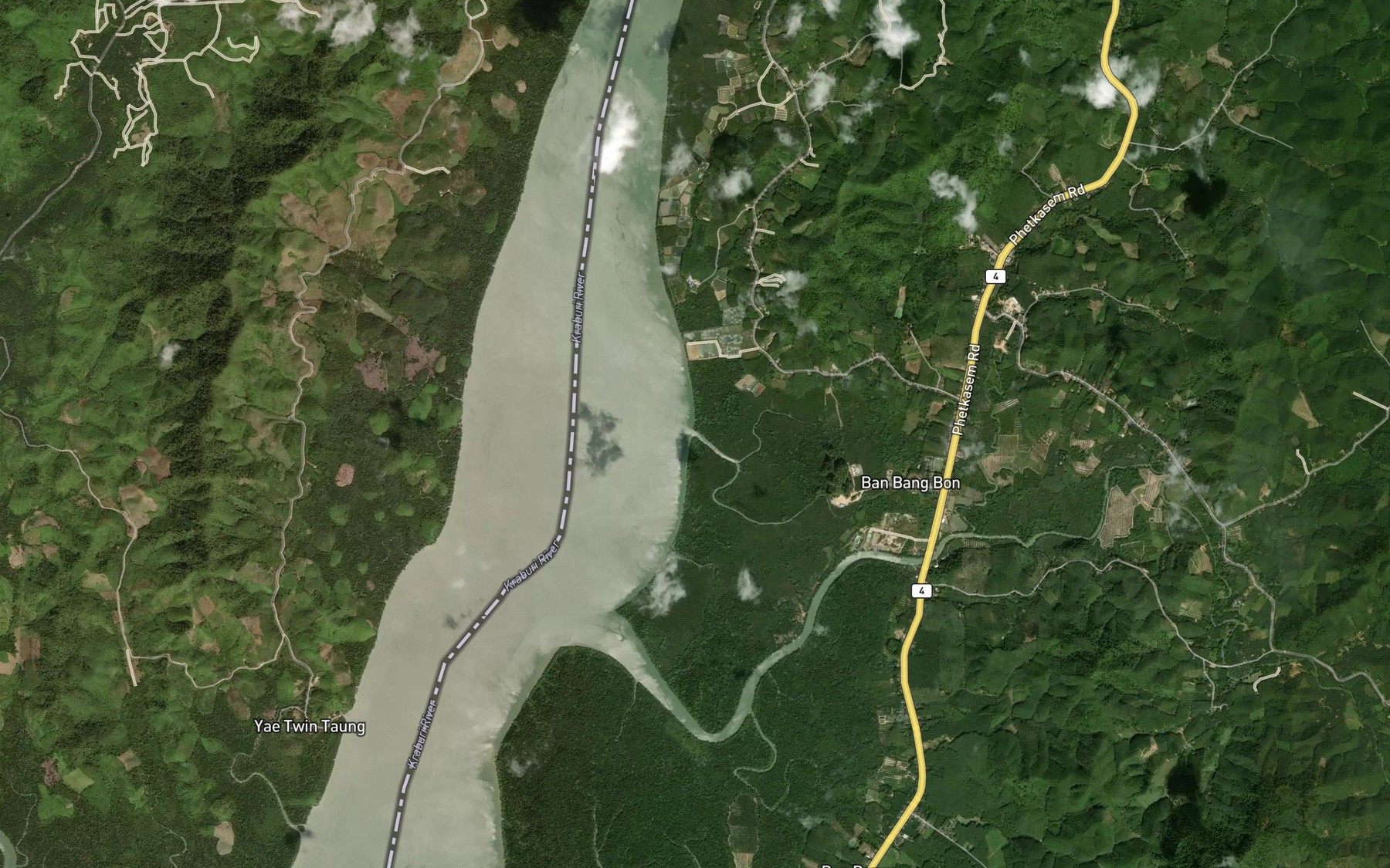 Satellite map of the Khlong Phra Khayang