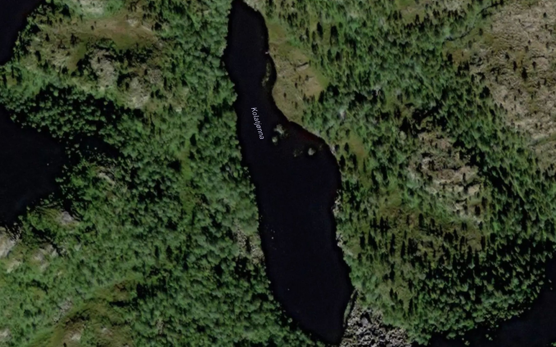 Satellite map of the Kolatjorna