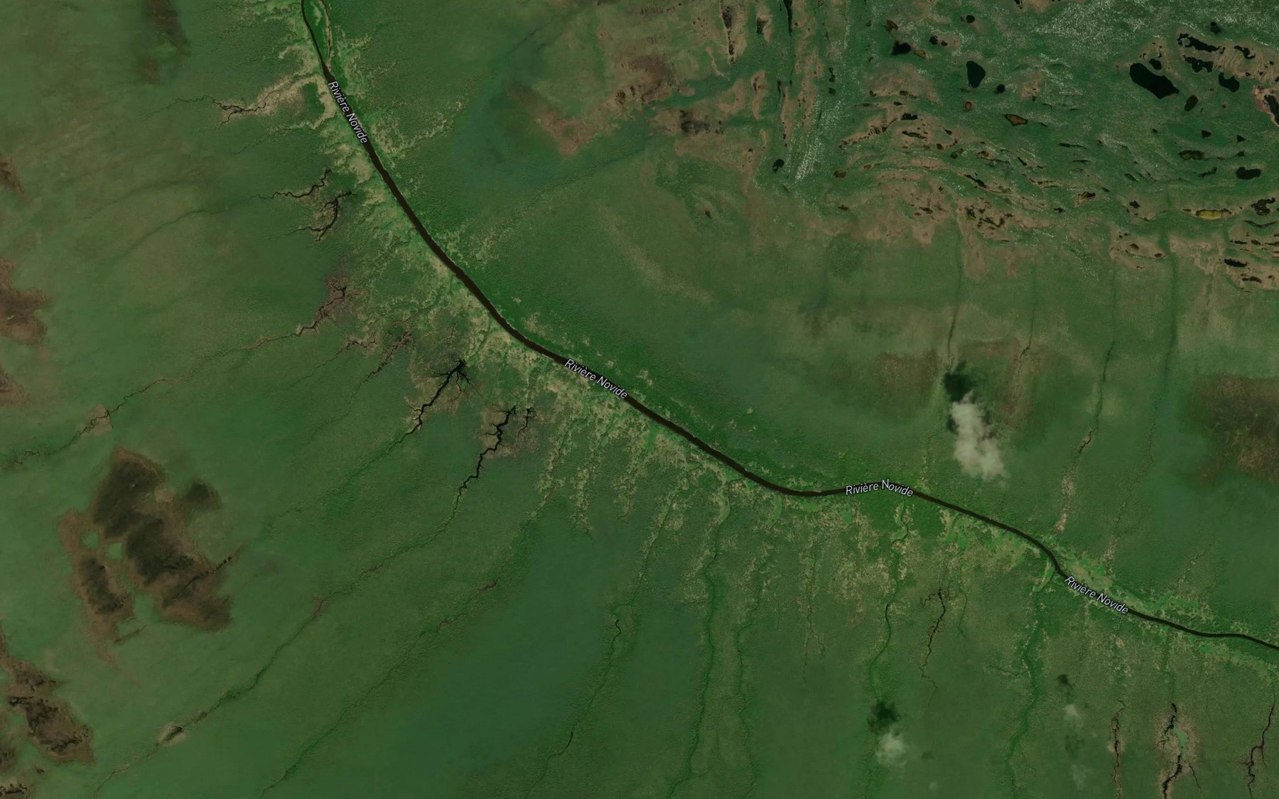 Satellite map of the Ruisseau Nistam Utameu