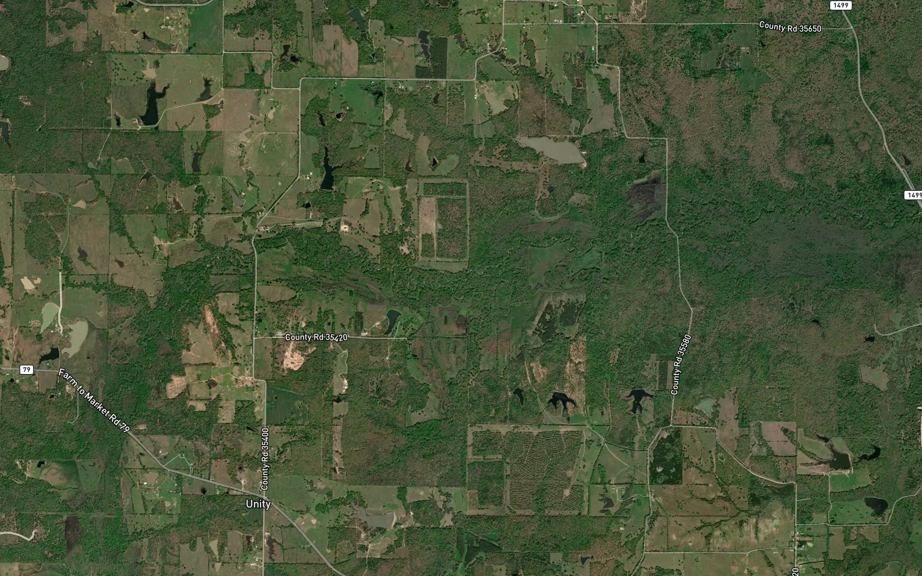 Satellite map of the Little Creek
