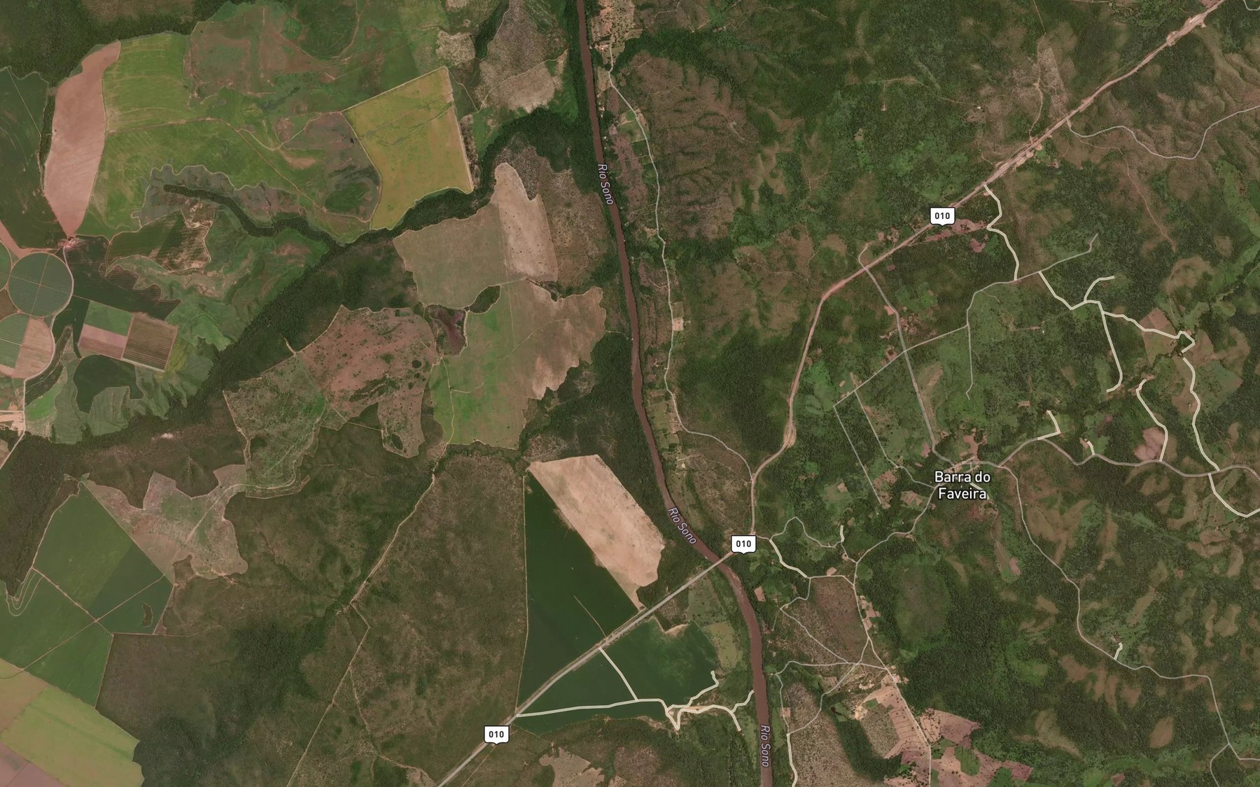 Satellite map of the Corrego da Cutia