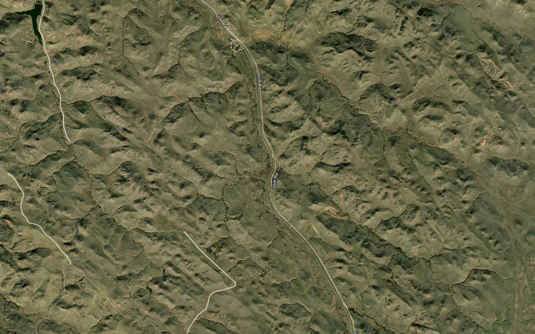 Satellite map of the Negro Creek