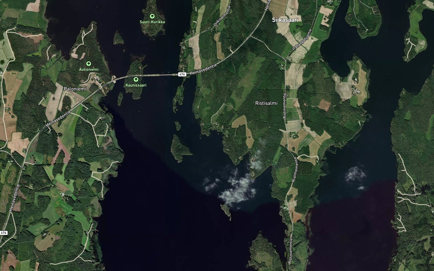 Satellite map of the Kivilahti