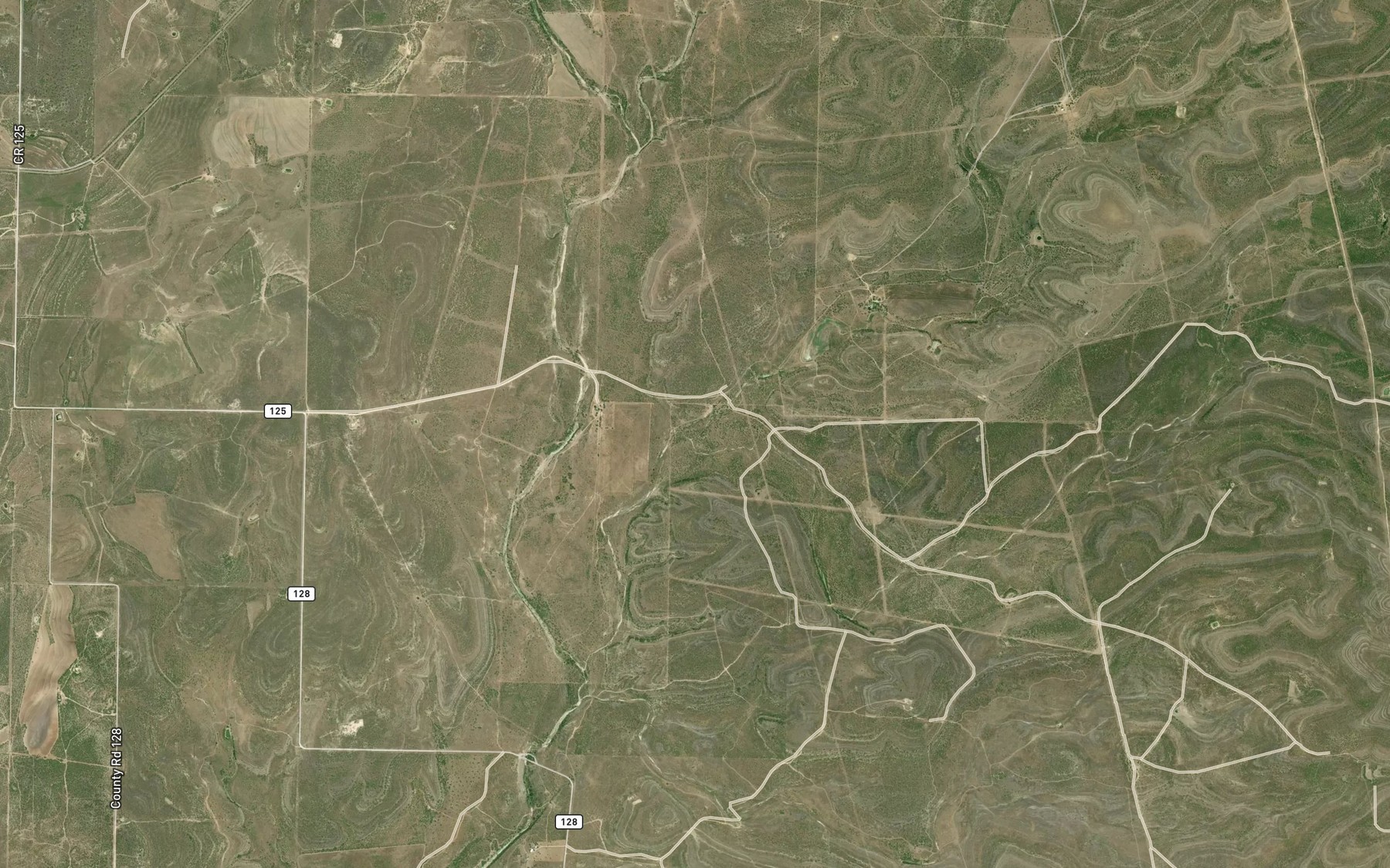Satellite map of the Live Oak Creek