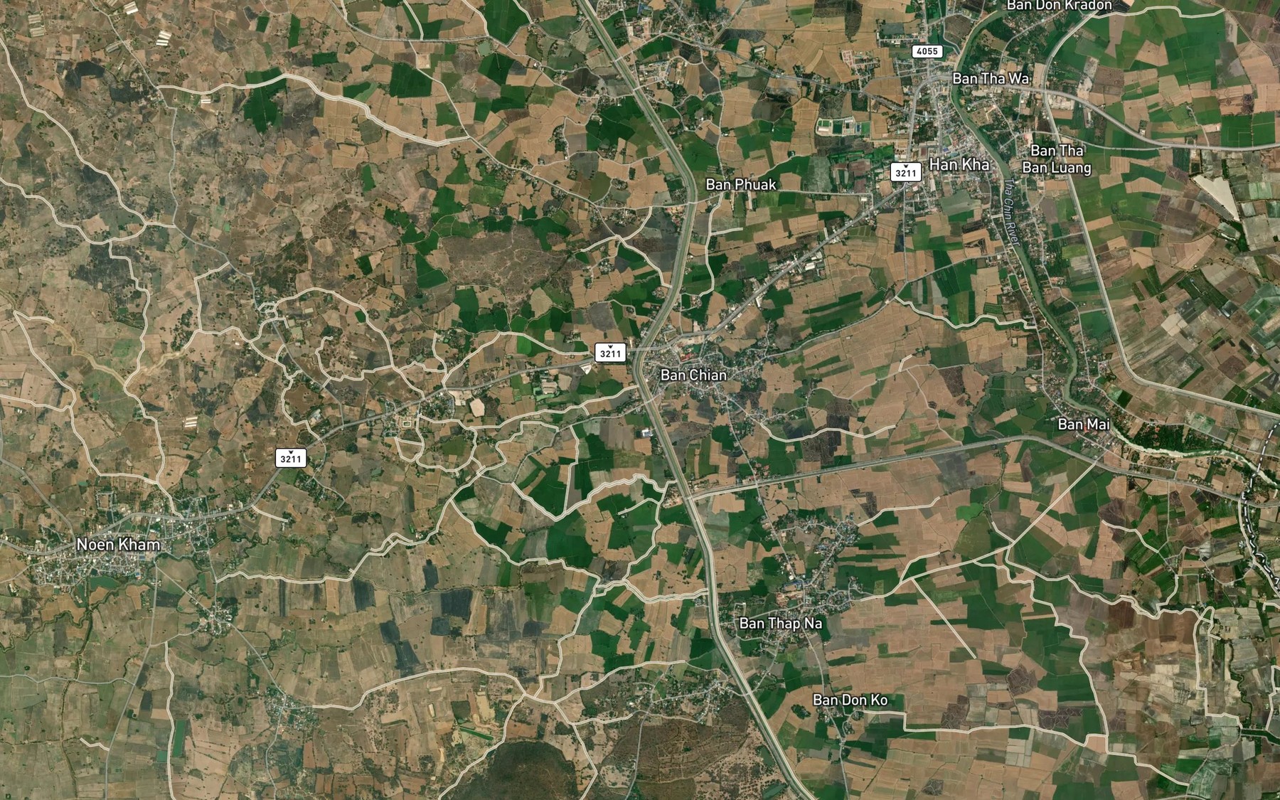 Satellite map of the Huai Noen Kham