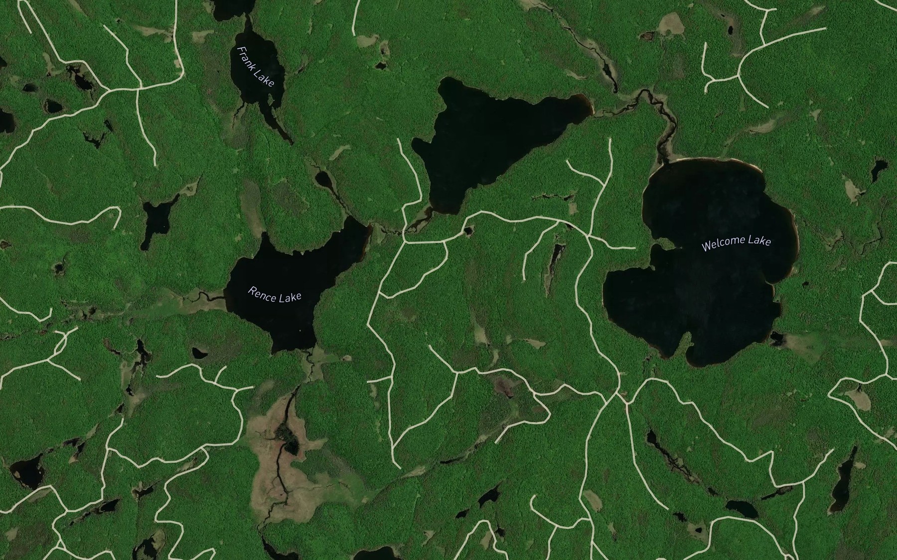 Satellite map of the Florence Creek