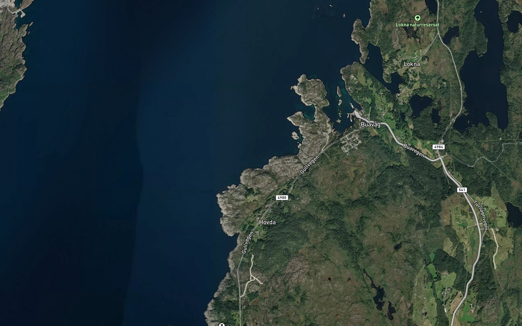 Satellite map of the Geitavika