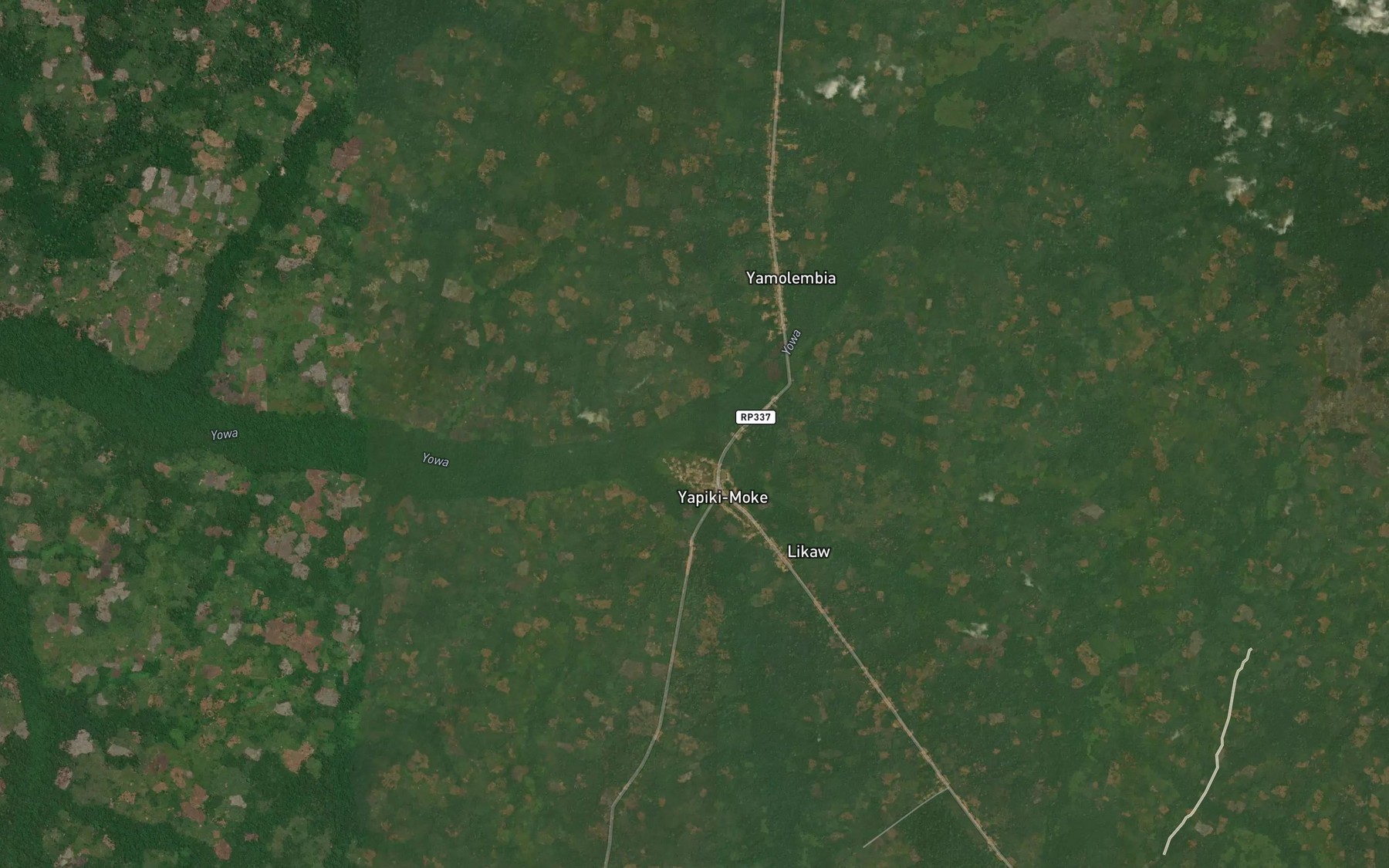 Satellite map of the Magbululu