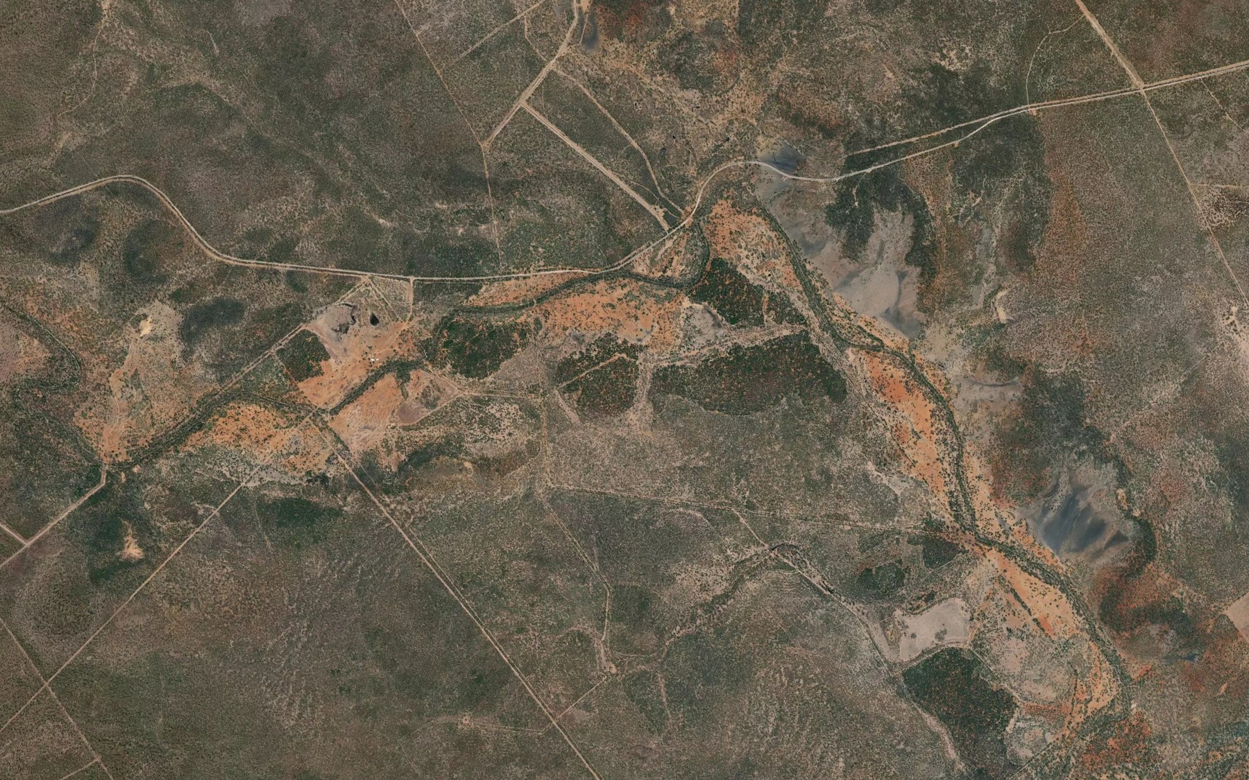 Satellite map of the Box Gully