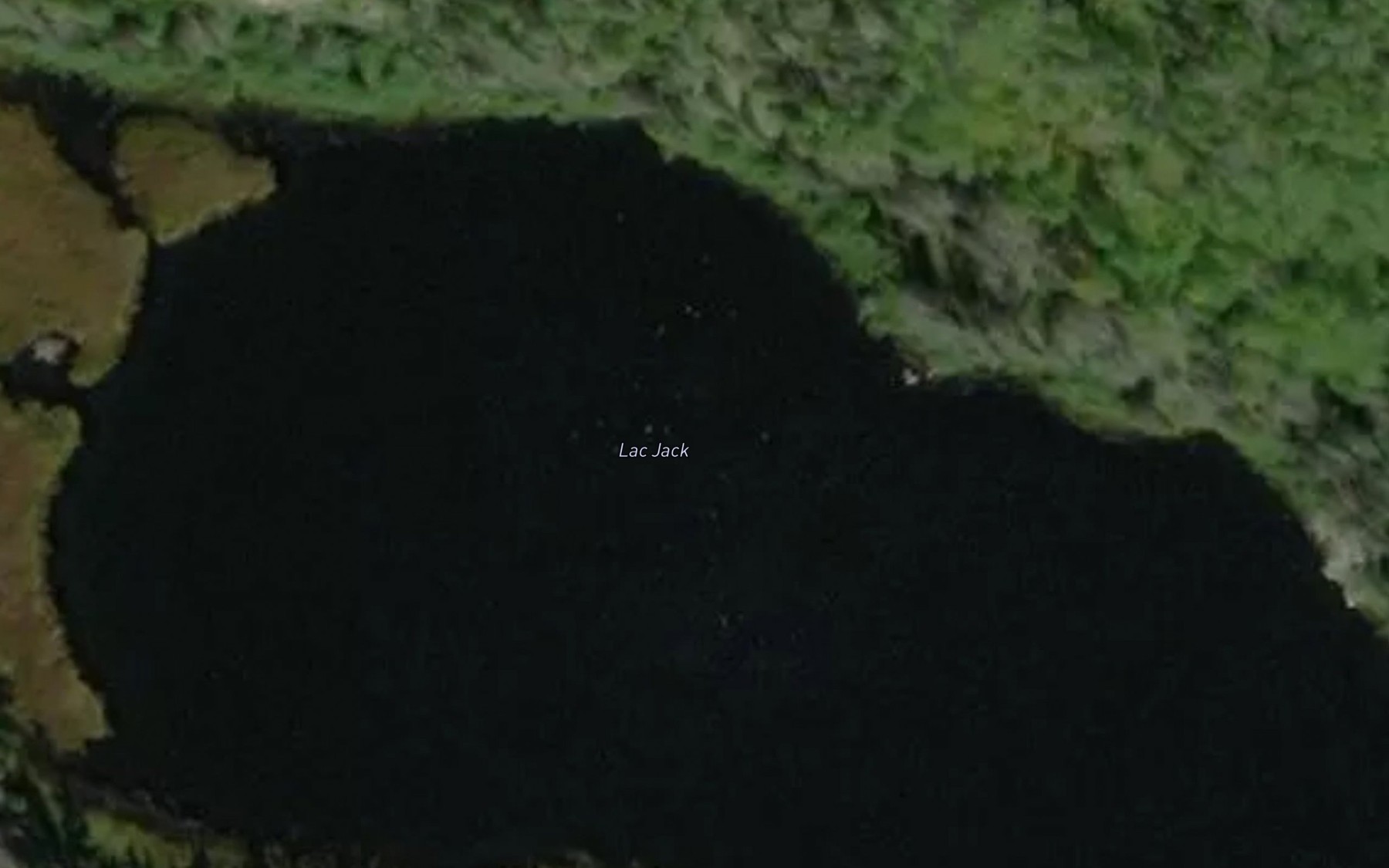 Satellite map of the Lac Jack