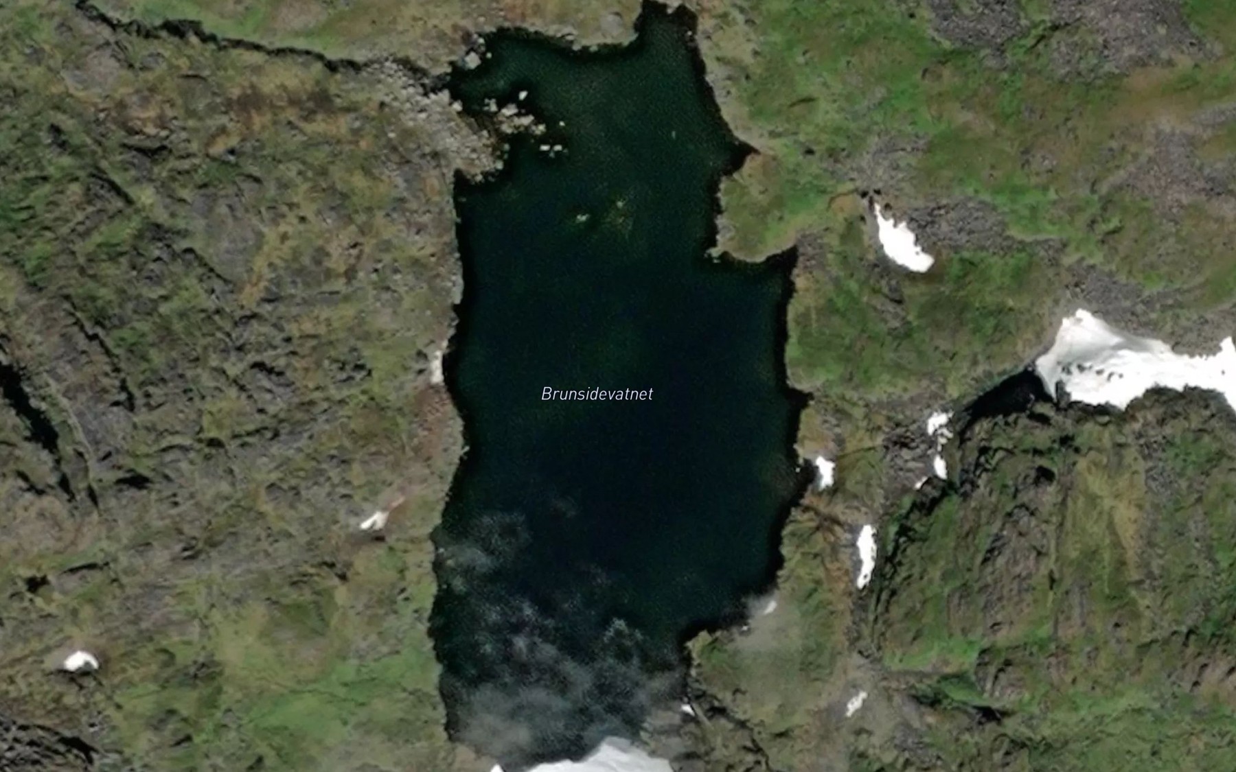 Satellite map of the Brunsidevatnet