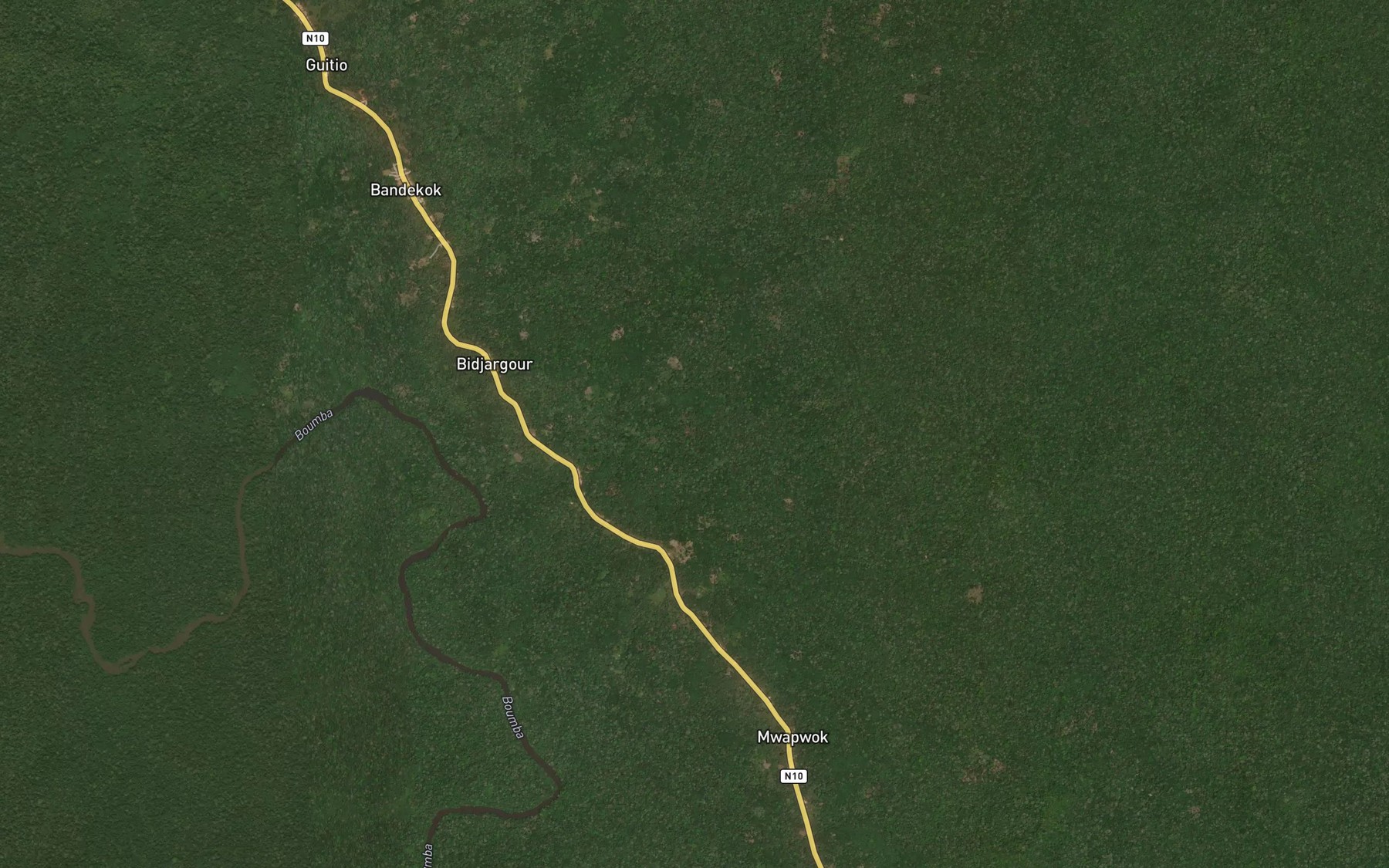 Satellite map of the Mwamintwo