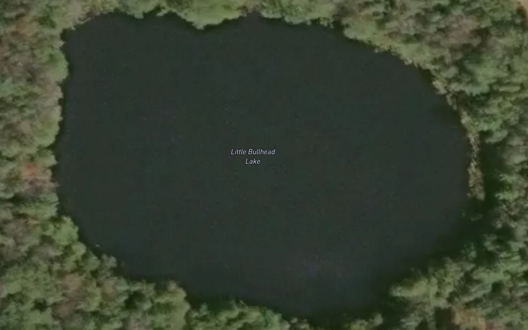 Satellite map of the Little Bullhead Lake