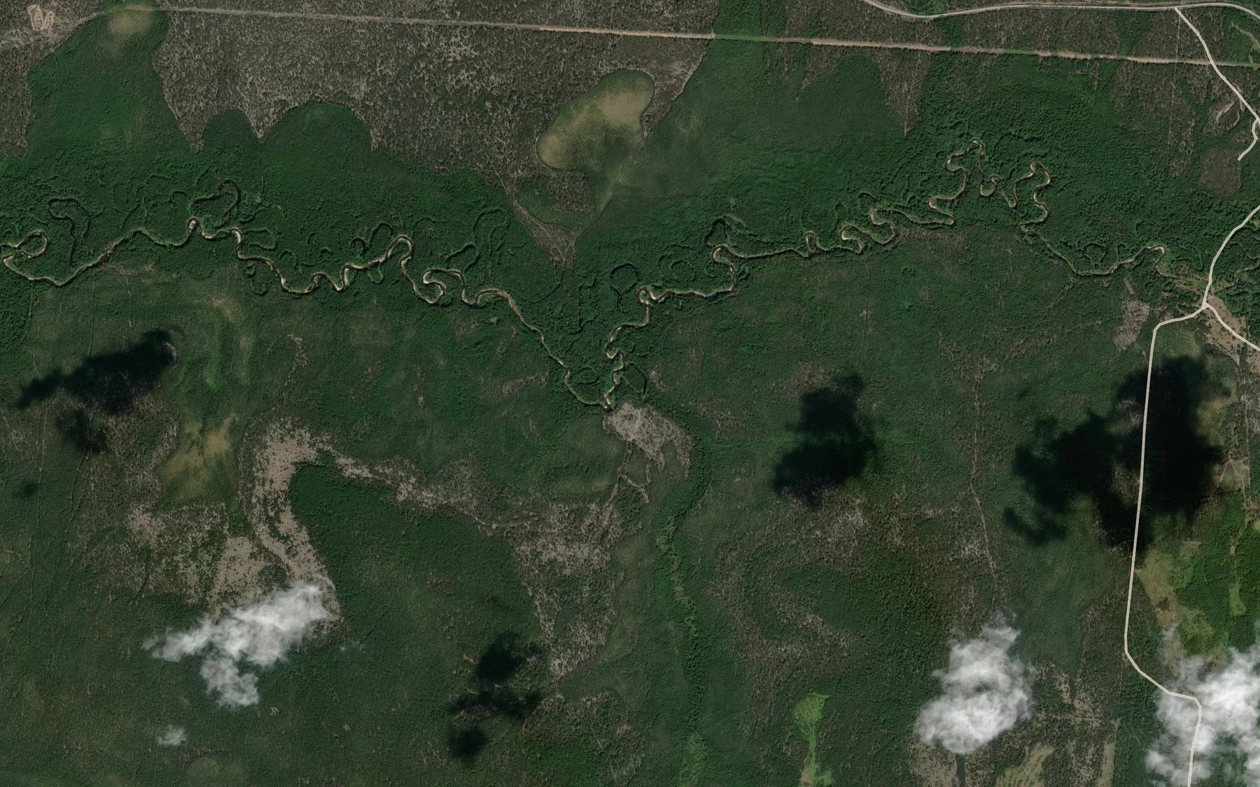 Satellite map of the Kuchinka