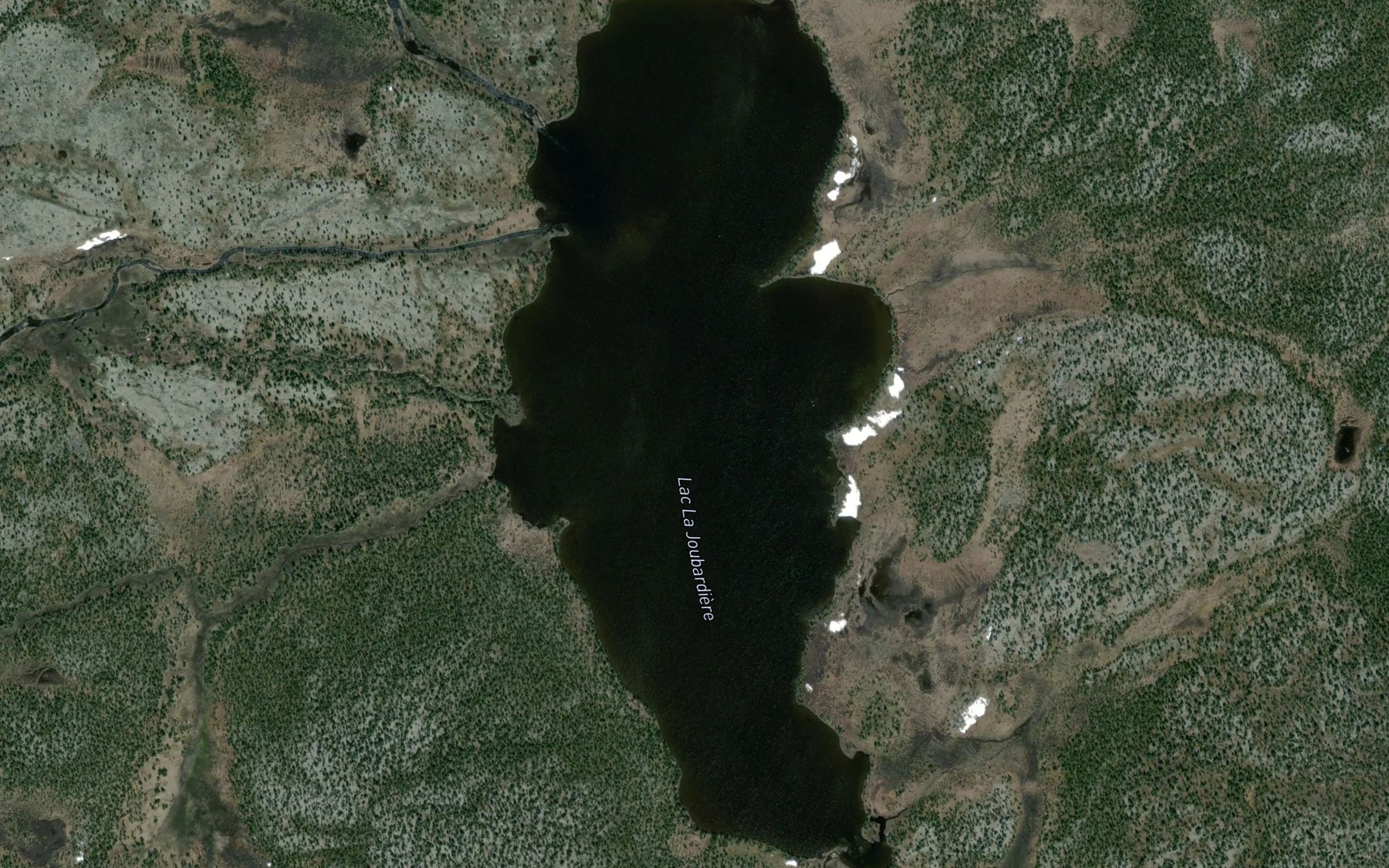 Satellite map of the Lac La Joubardiere