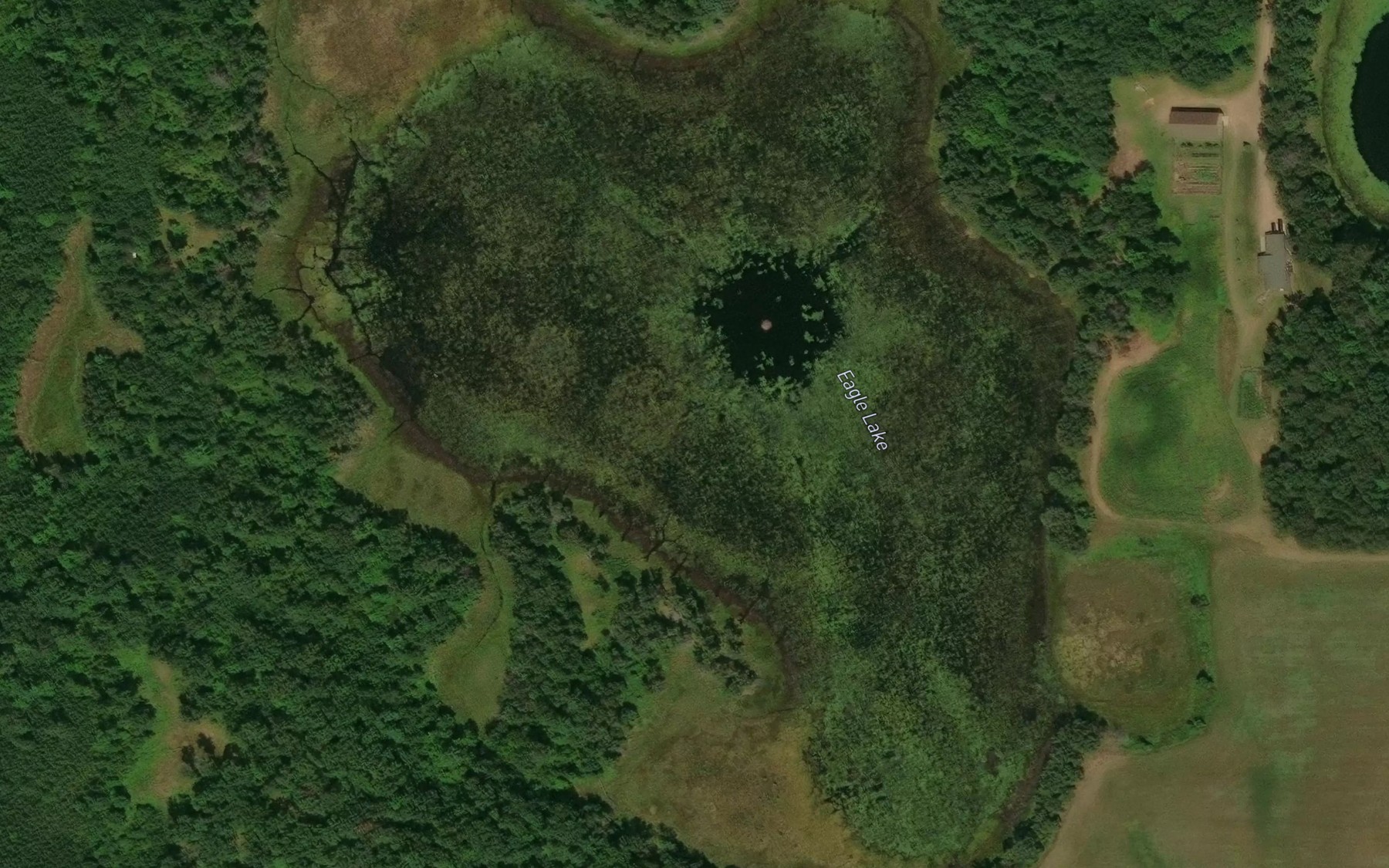Satellite map of the Eagle Lake