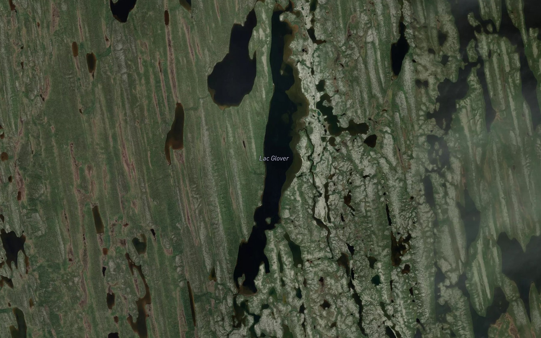 Satellite map of the Lac Glover