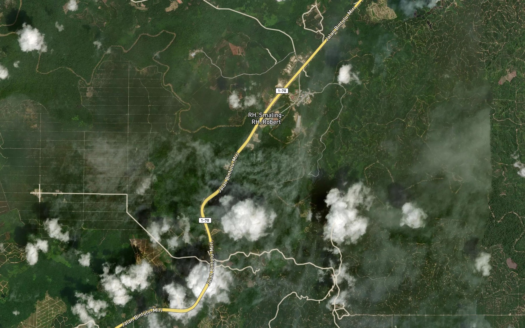 Satellite map of the Sungai Dulang