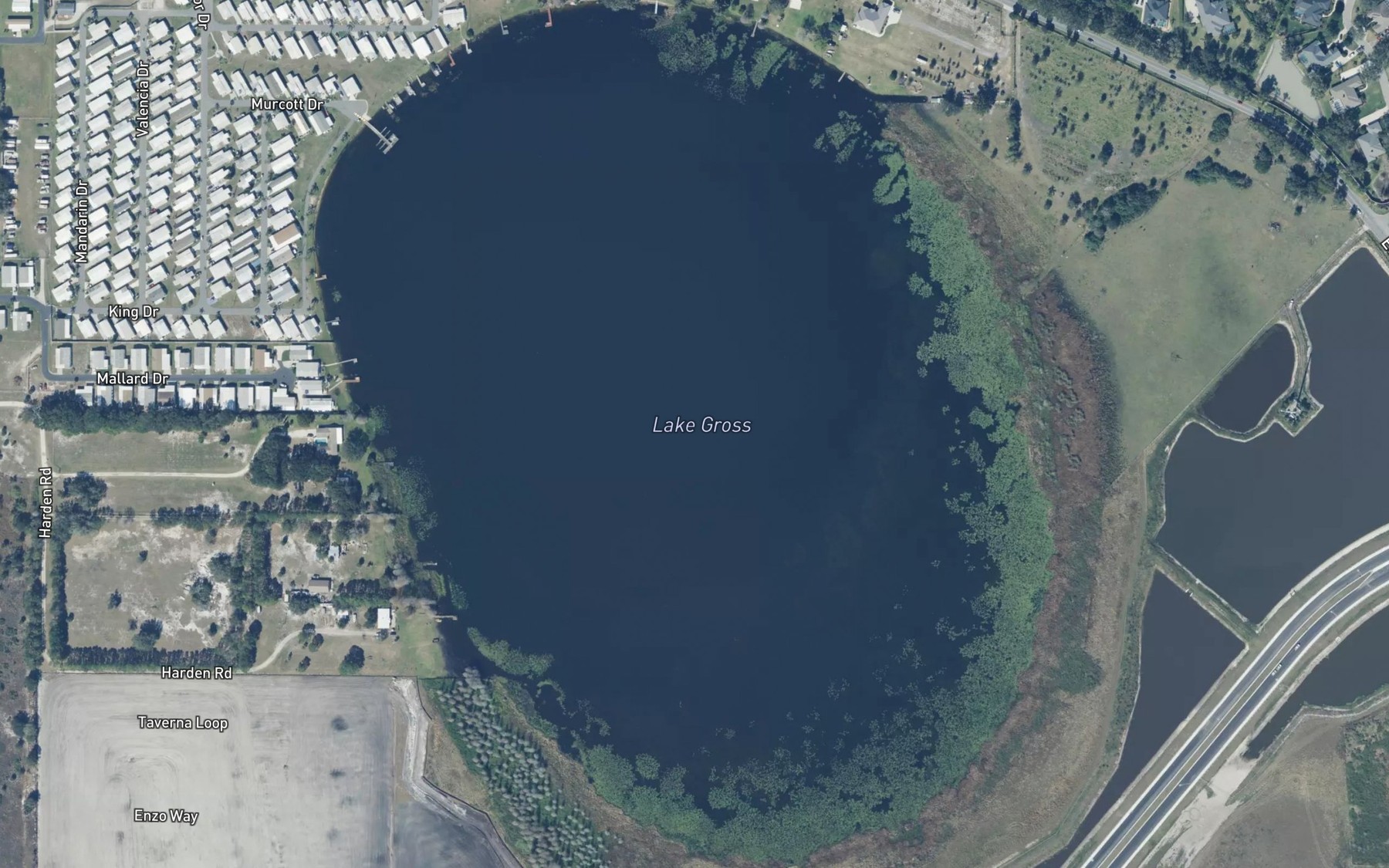 Satellite map of the Lake Gross