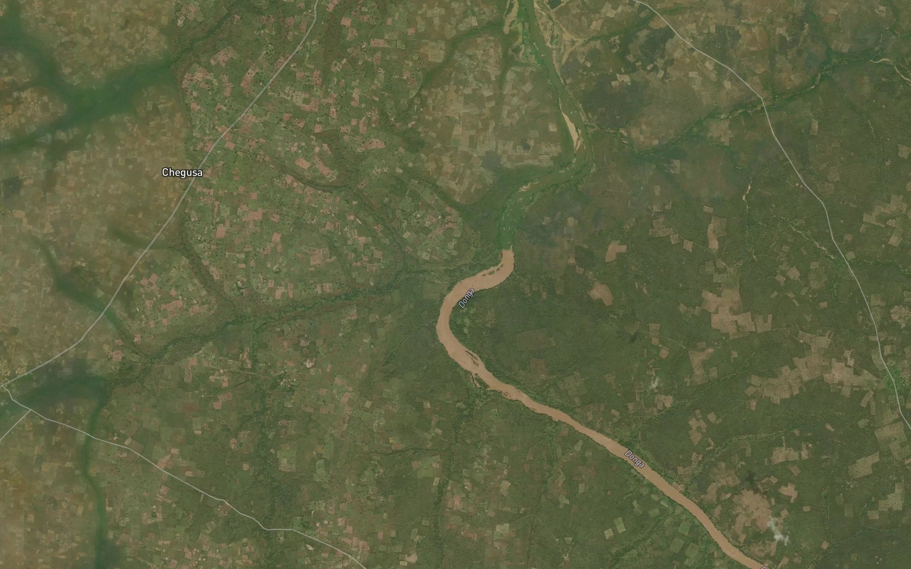 Satellite map of the River Uchichilama
