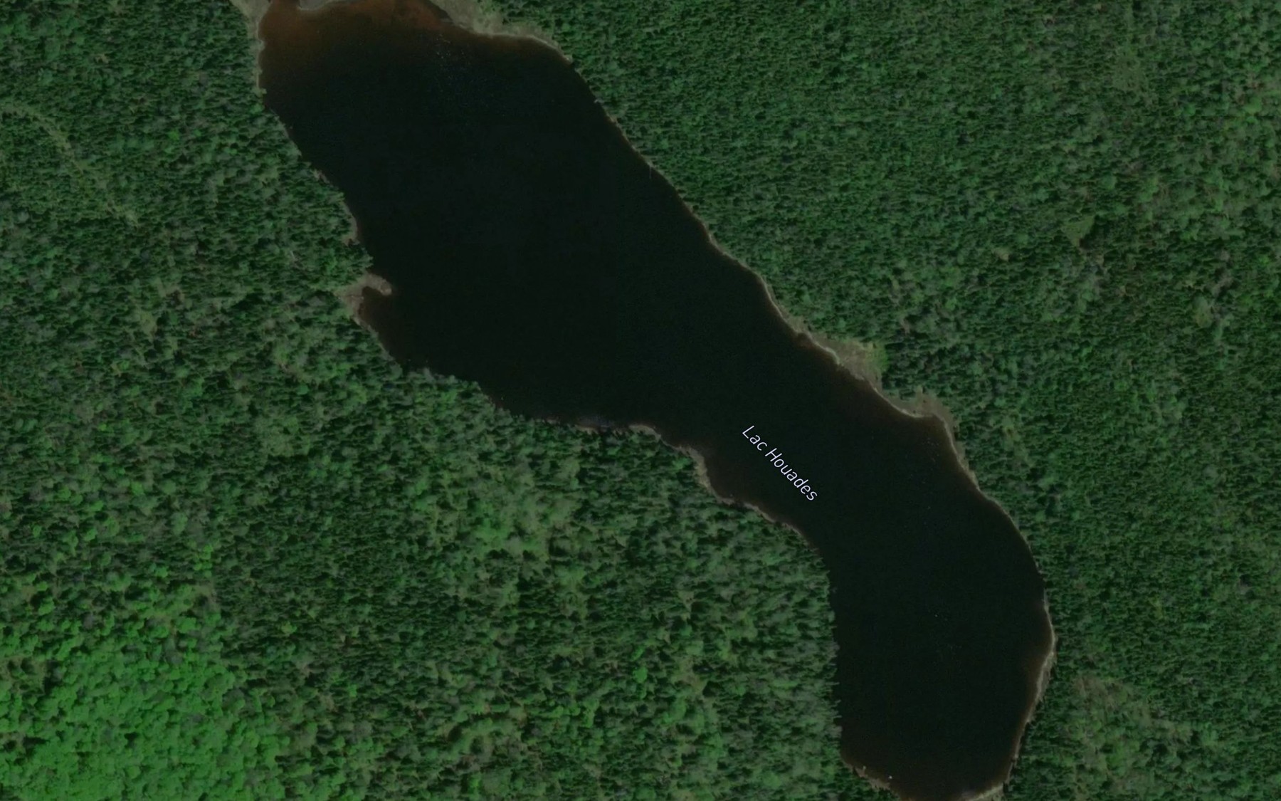 Satellite map of the Lac Houades
