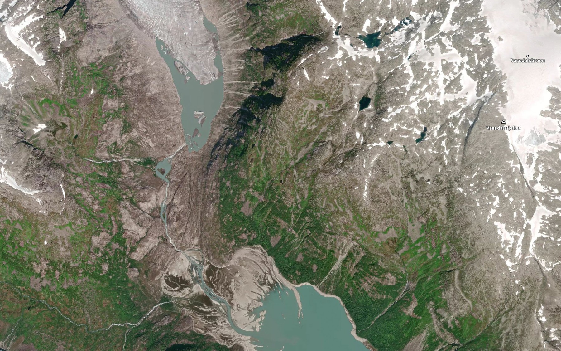 Satellite map of the Haugakupegrovi