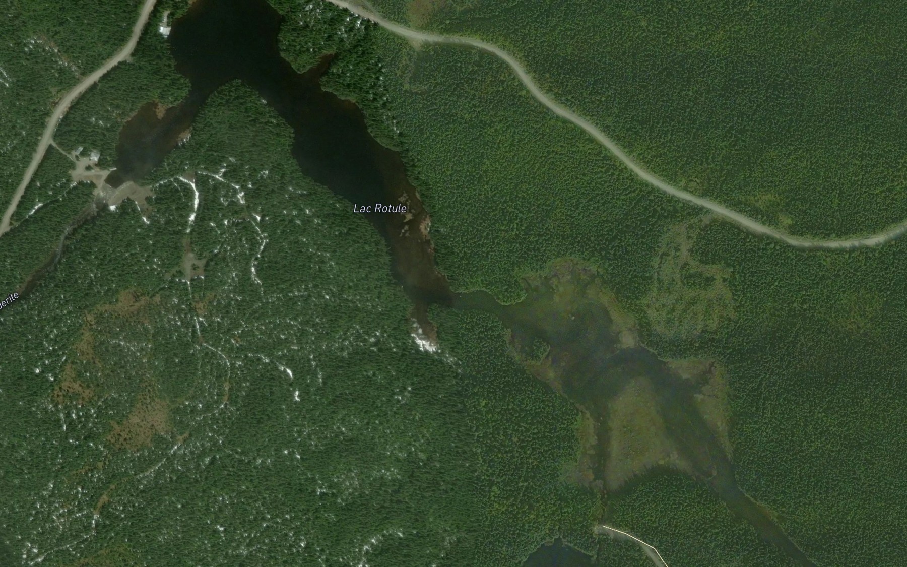 Satellite map of the Lac Rotule