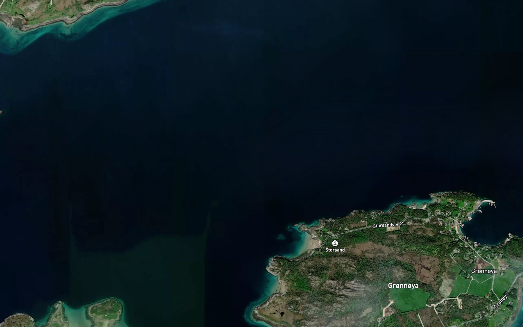 Satellite map of the Meloyfjorden