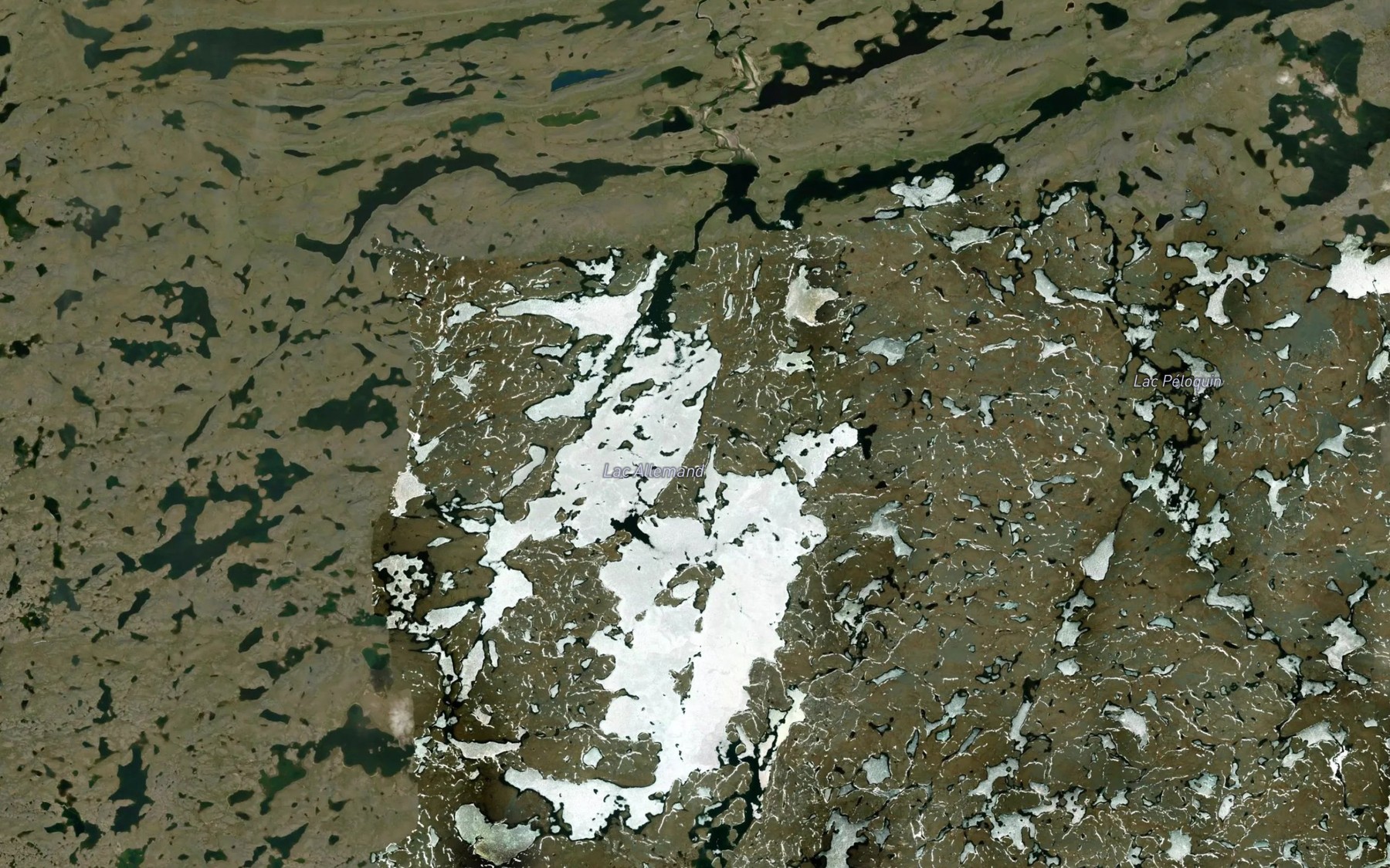 Satellite map of the Lac Allemand