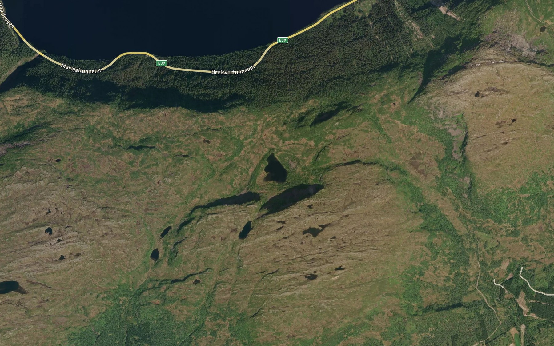 Satellite map of the Kvanndalsvatnet