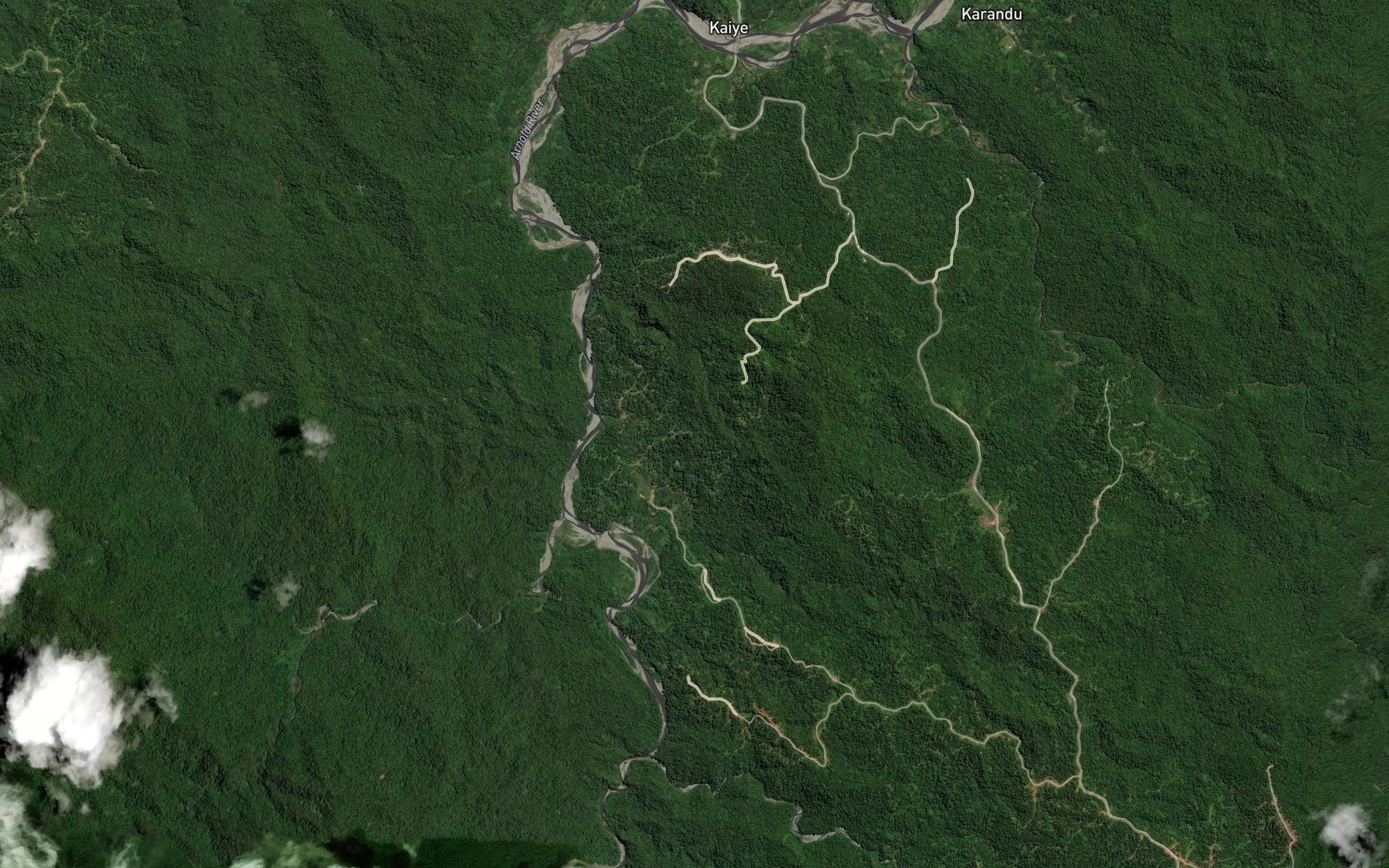 Satellite map of the Narkorne Creek