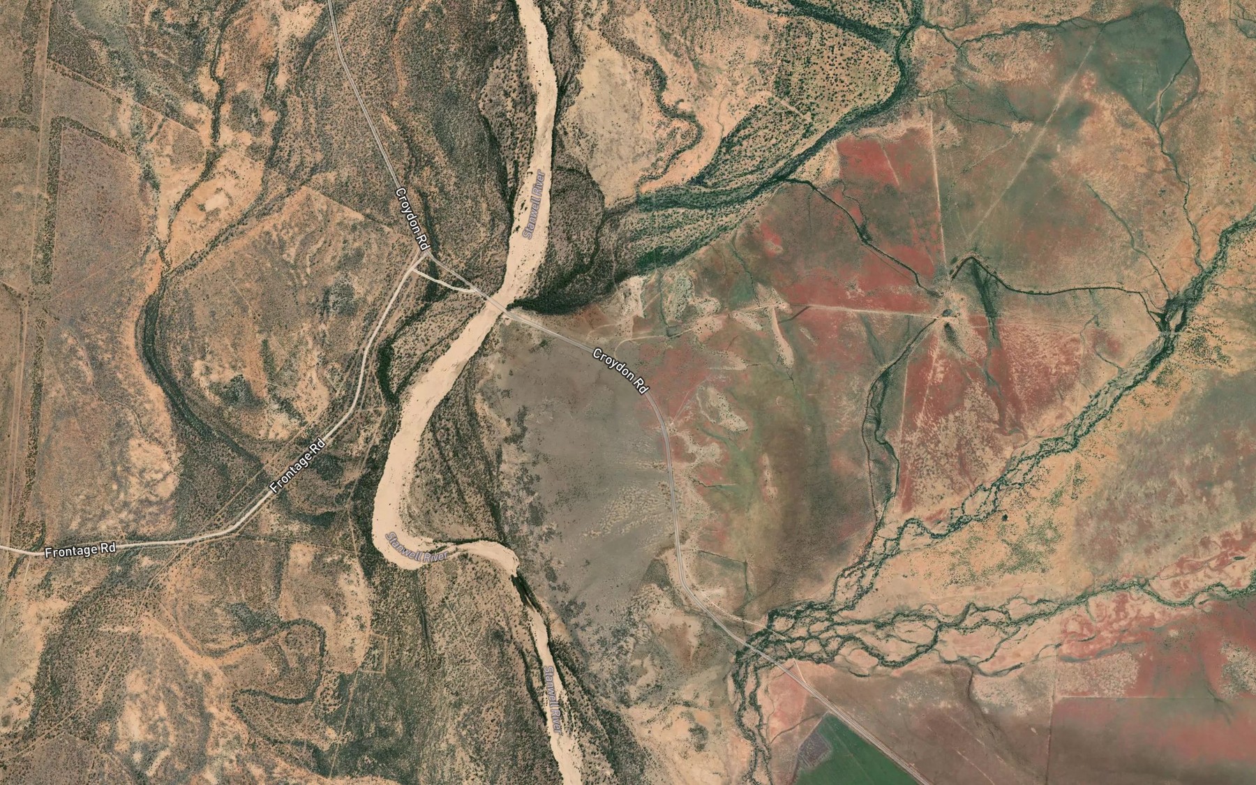 Satellite map of the Station Creek