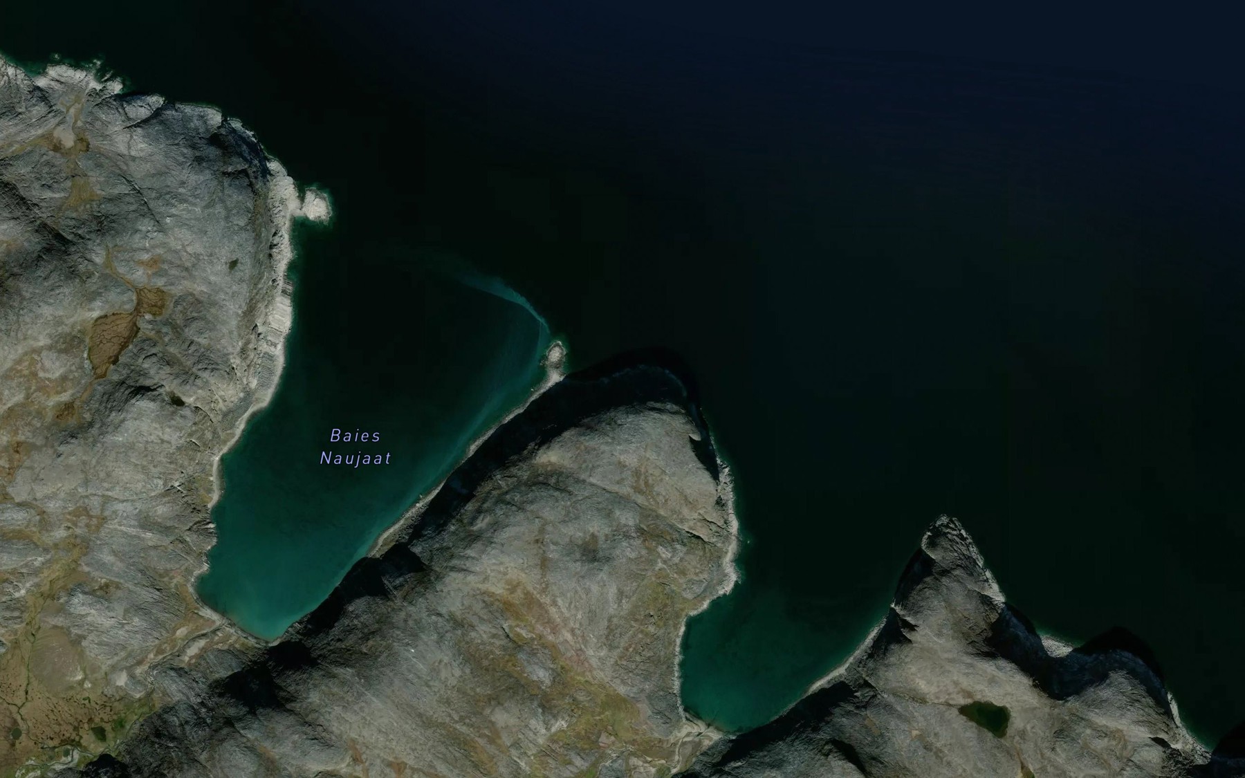 Satellite map of the Baies Naujaat