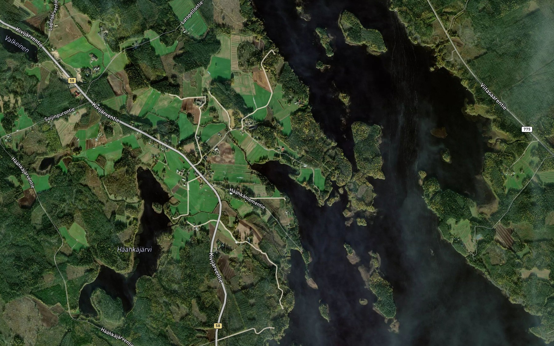 Satellite map of the Hiilinginlahti