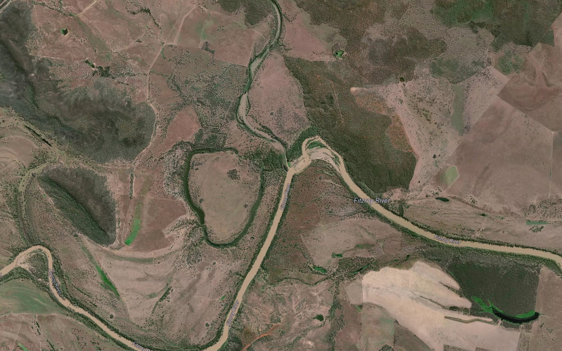 Satellite map of the Horseshoe Lagoon