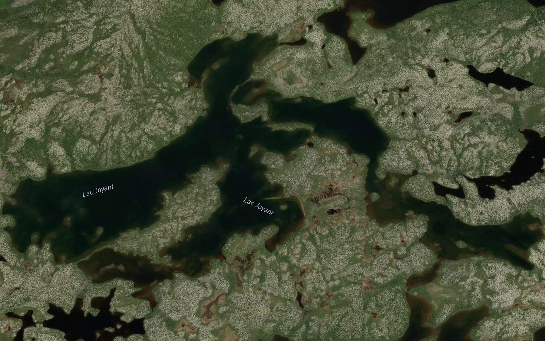Satellite map of the Lac Joyant
