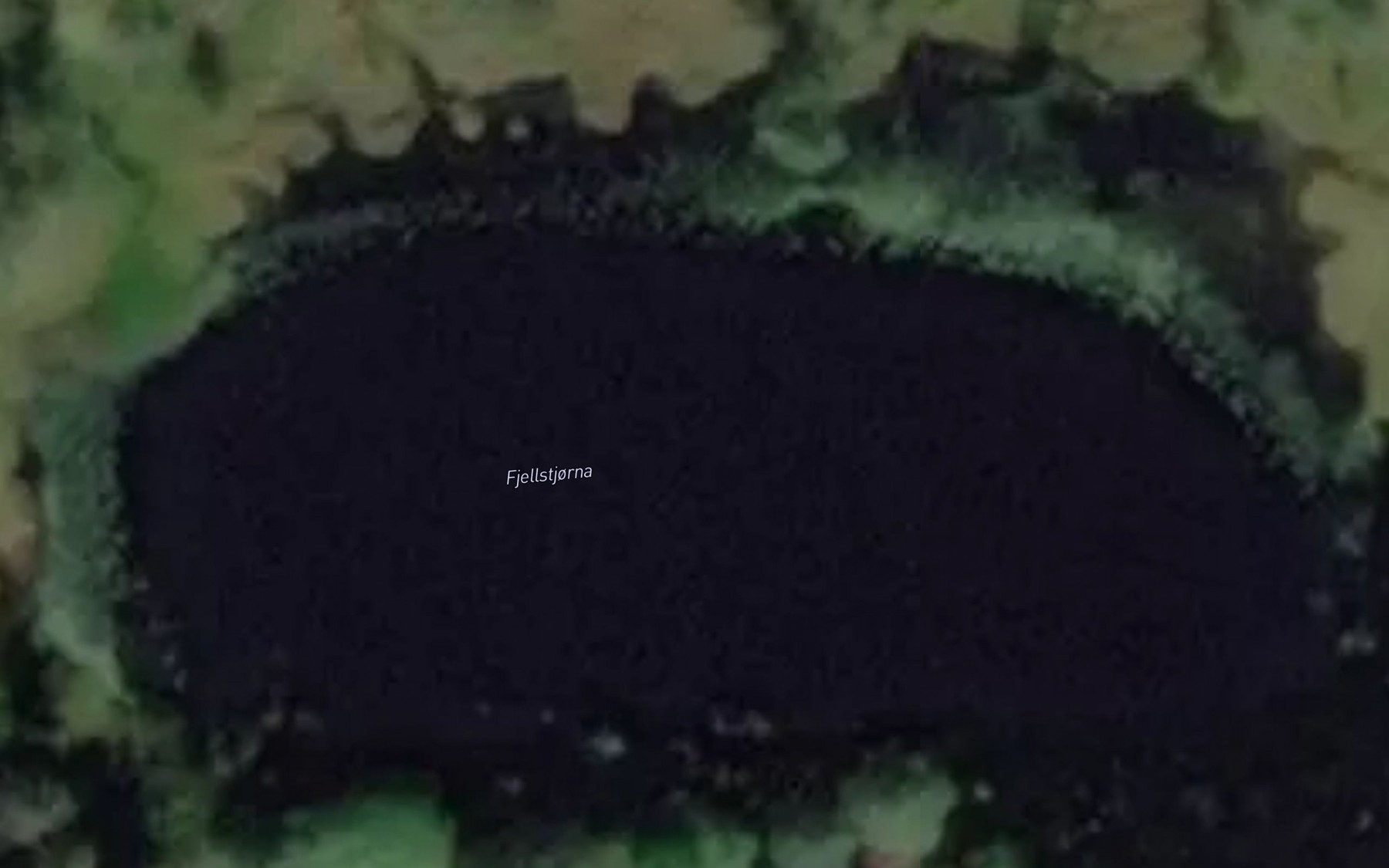 Satellite map of the Fjelltjorna