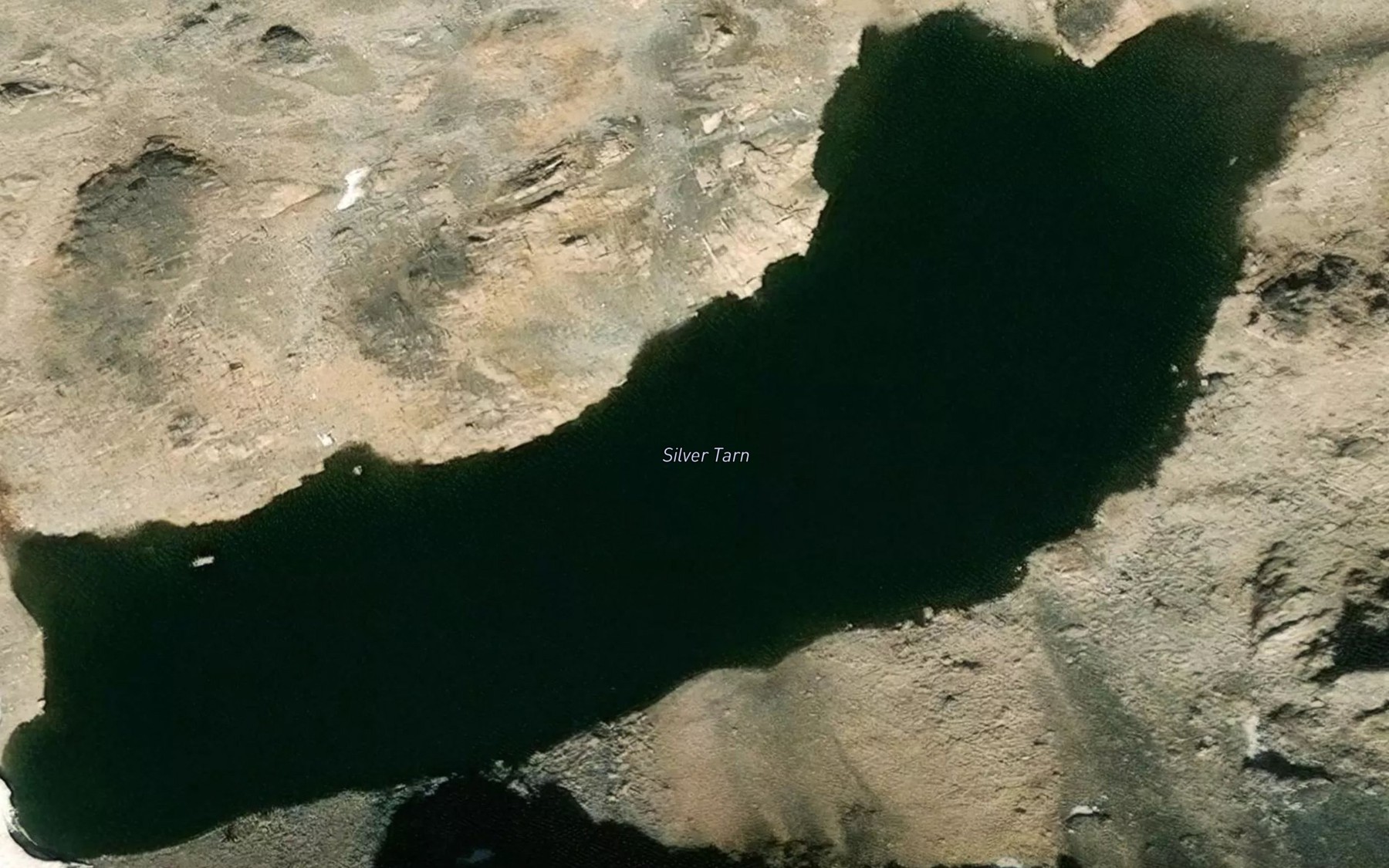 Satellite map of the Silver Tarn