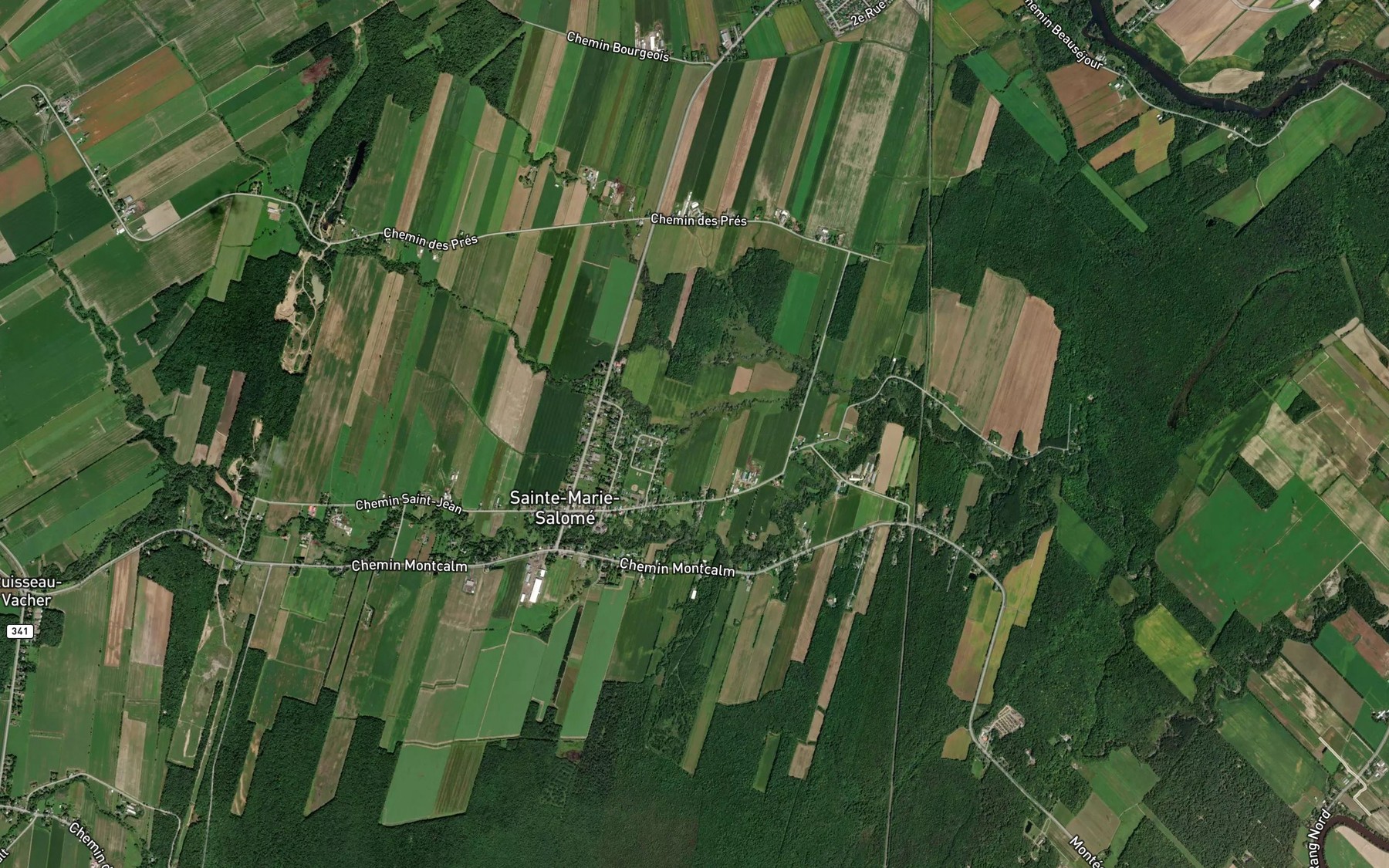 Satellite map of the Fosse de la Chicane