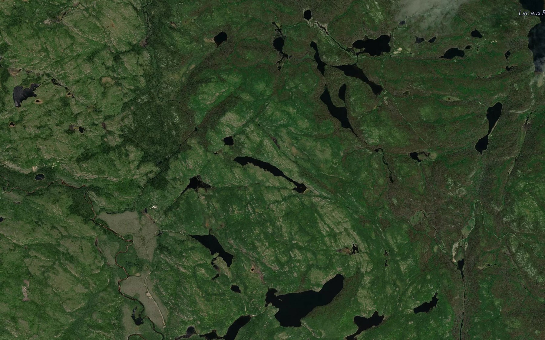 Satellite map of the Lac Egoine