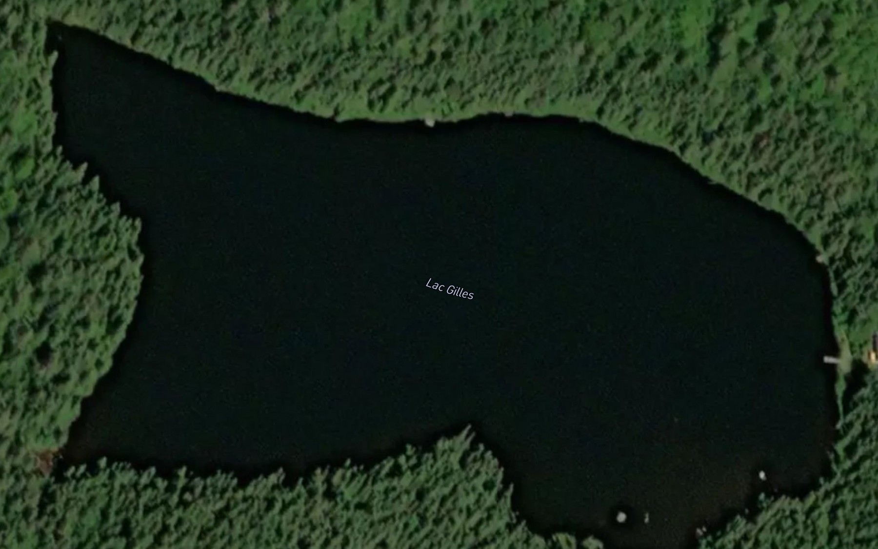 Satellite map of the Lac Gilles