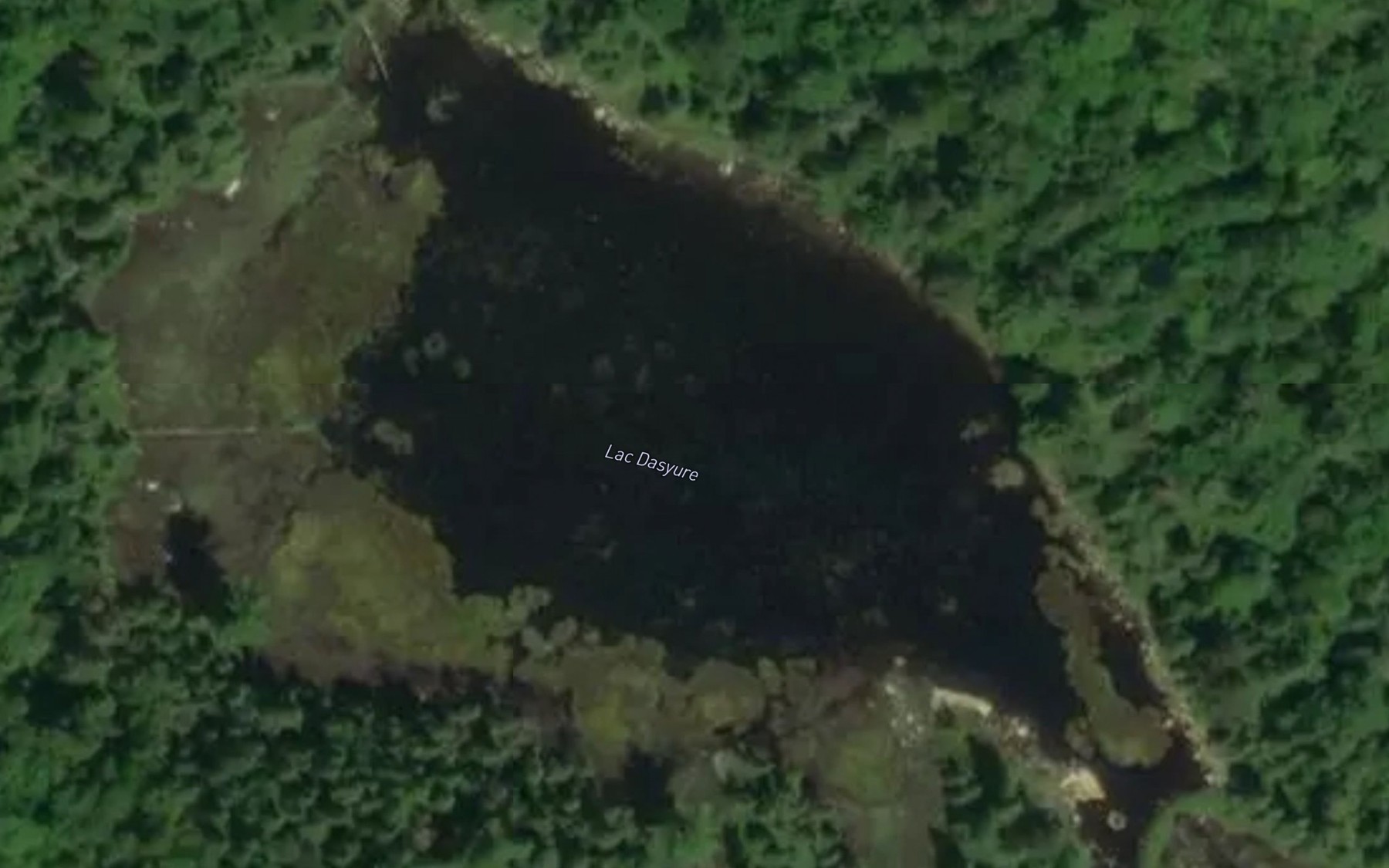 Satellite map of the Lac Dasyure