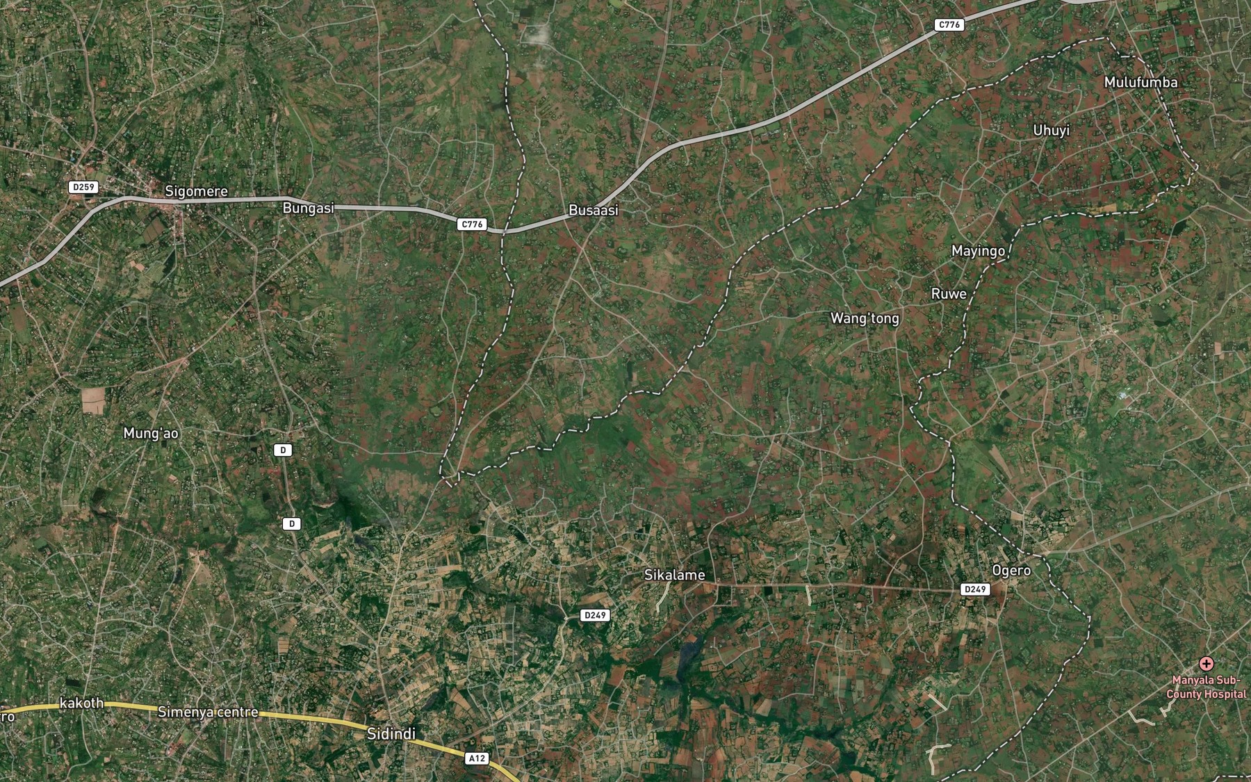 Satellite map of the Firatsi